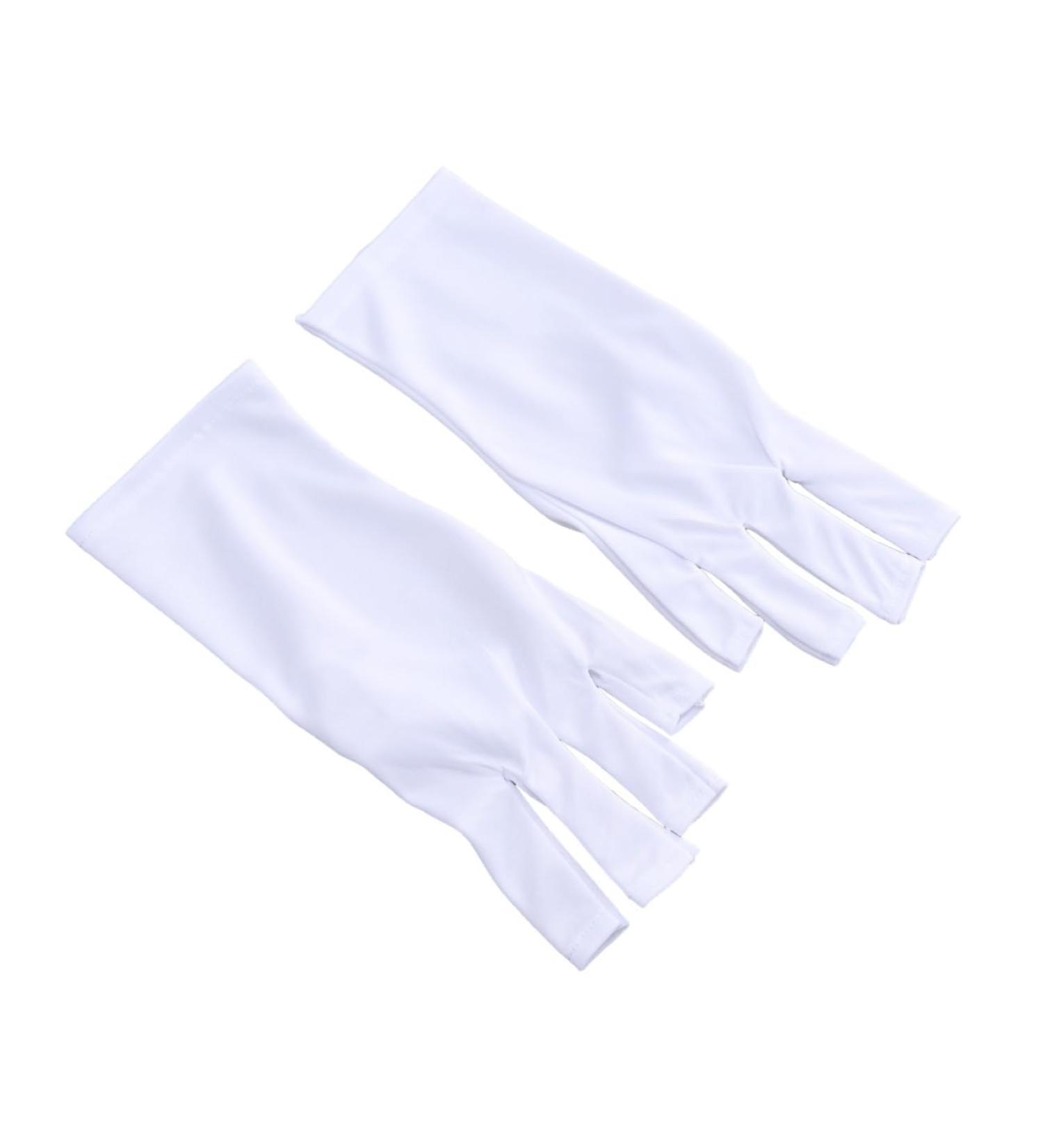 HAPINARY Gel Manicure Gloves 1 Pair Chinese Wooden Pillow Manicure Gloves Anti Uv Glove Silicone Ear Display Uv Shield Glove Half-Finger Gloves Cotton Glove Nail White Short Manicure Glove - Buy Online on GoSupps.com