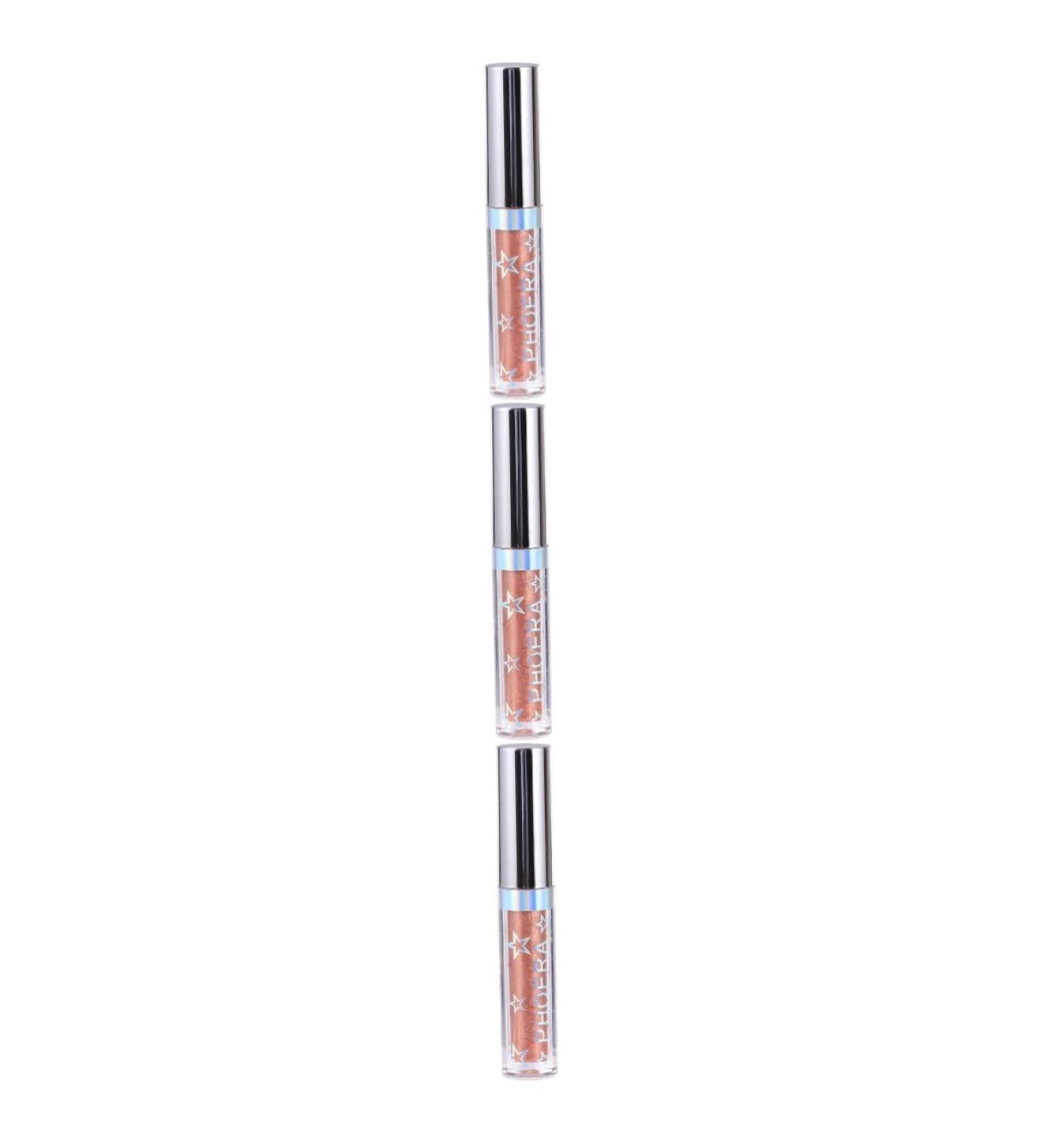 Mipcase 3pcs Light Pink Eyeshadow Glow Liquid Eye Shadows Pigments Women Makeup Eyeliner Pearlescent - Buy Online on GoSupps.com
