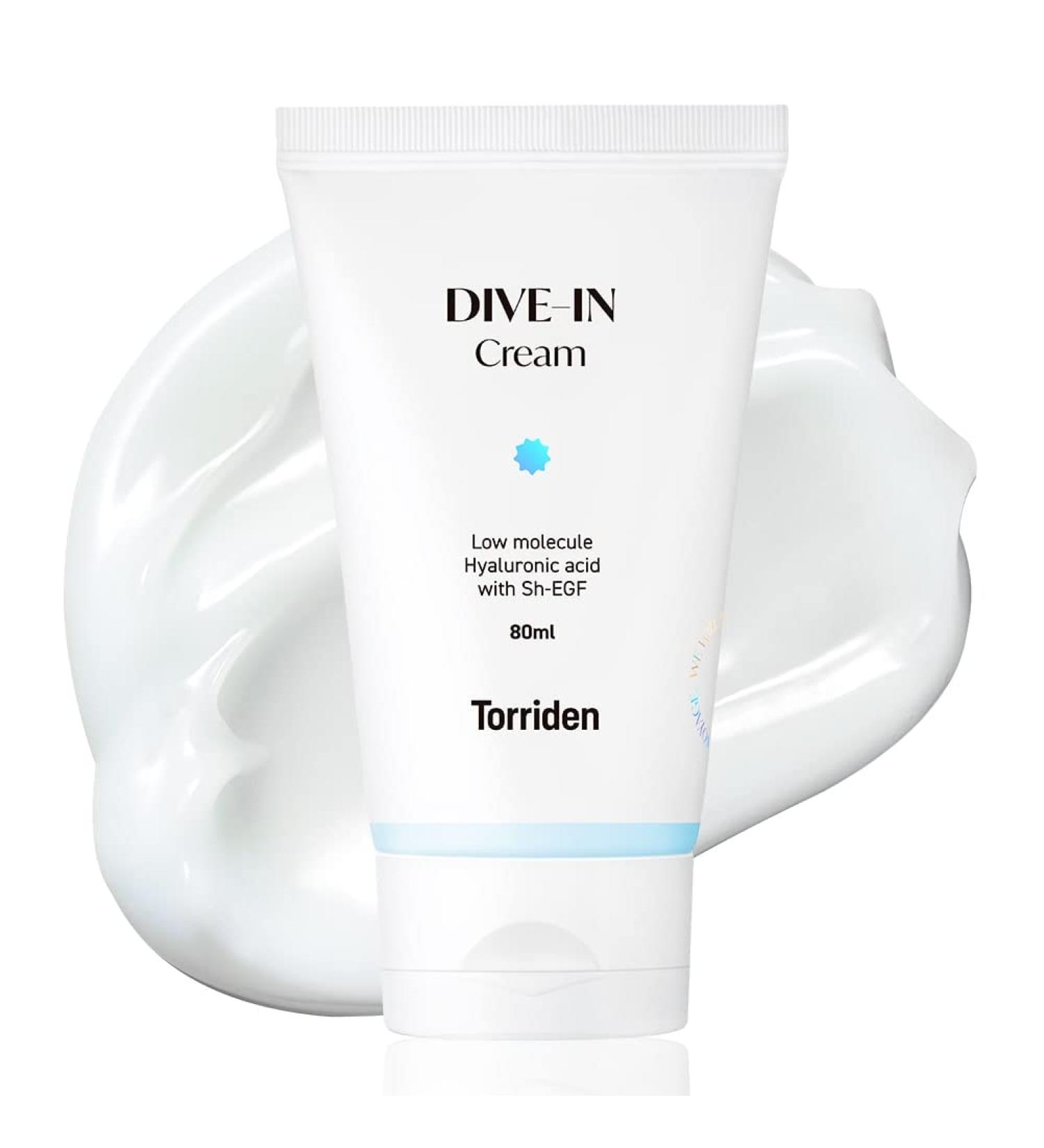 TORRIDEN DIVE-IN Hyaluronic Acid Cream 2.71 fl oz | For Sensitive & Oily Skin | Fragrance-free, Lightweight, Vegan | Clean & Cruelty-Free - Buy Online on GoSupps.com