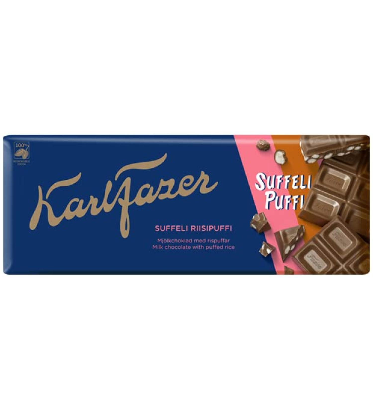 Fazer Fazer Karl Fazer Suffeli Milk Chocolate 10 Bar 198 g
