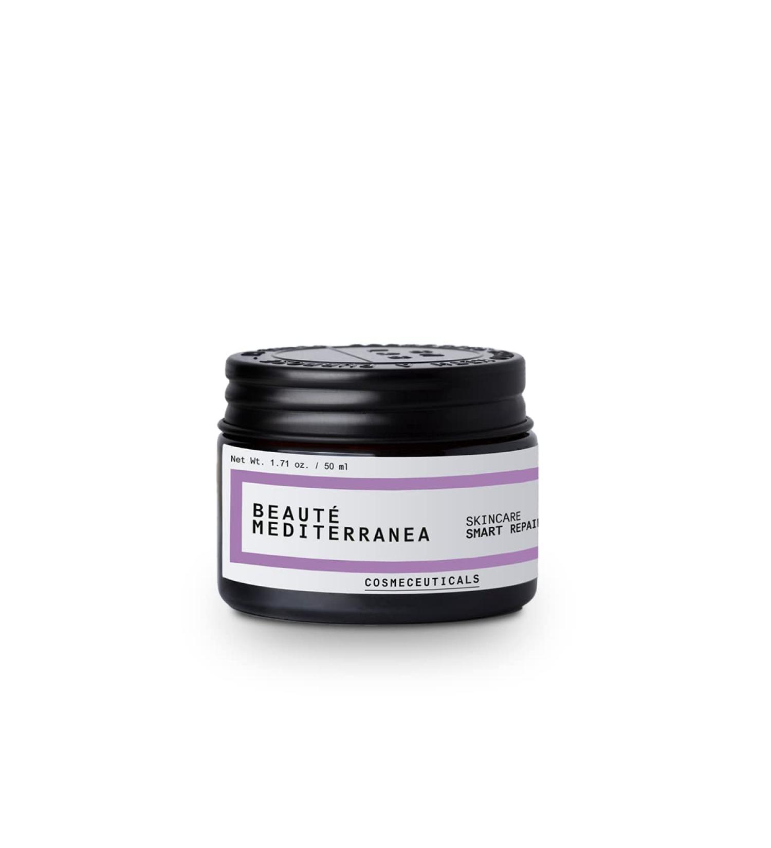Beaut Mediterranea Moisturizing Facial Cream with Natural Retinal - 50 ml - Repairs Signs of Age - Ideal for Skin with Imperfections and/or Acne Prone Skin - 100% Vegan - Smart Repair 8 - Buy Online on GoSupps.com