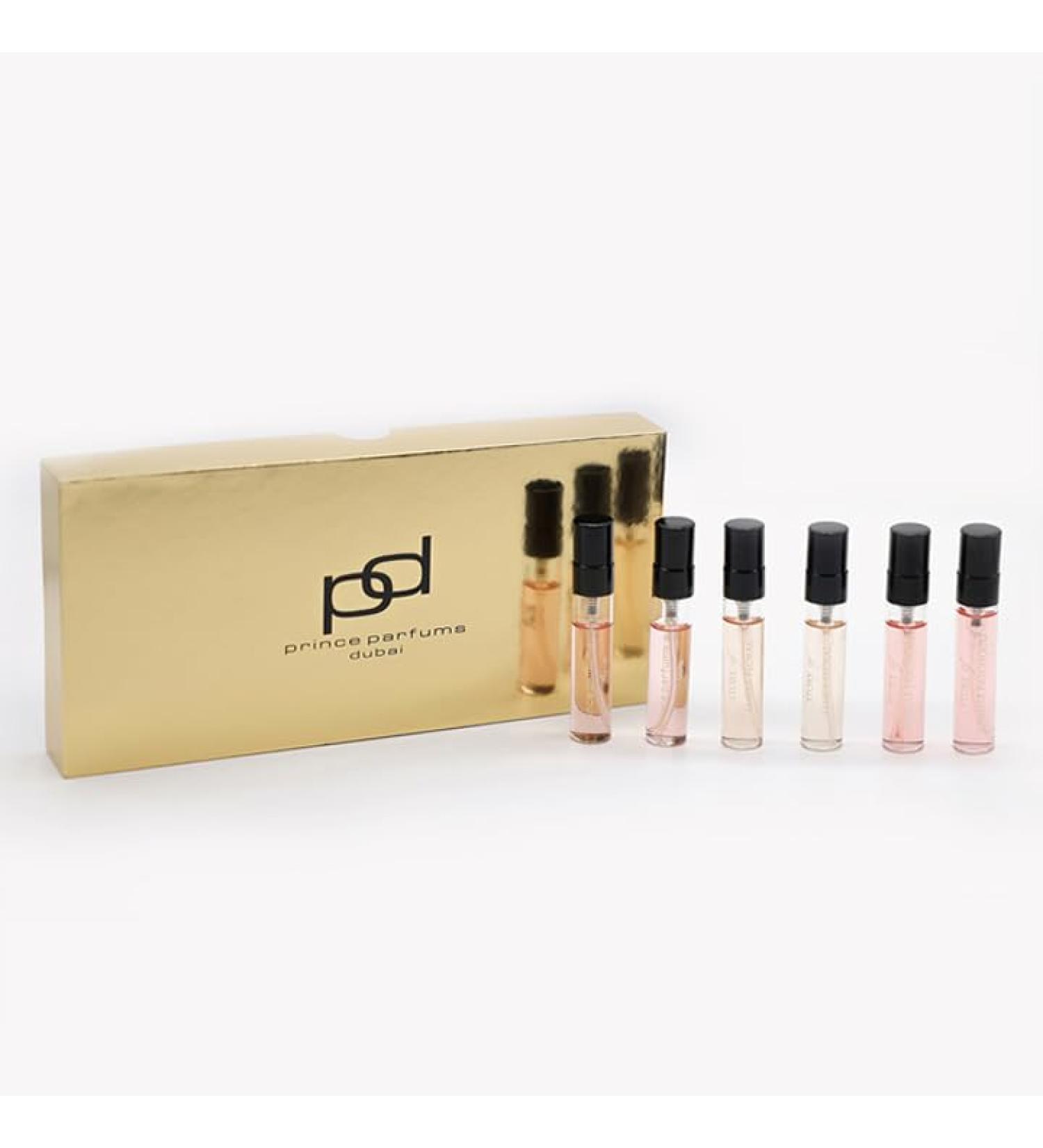 Prince Parfums Dubai Women's Discovery Kit - Essence of Elegance - 6 x 5ML Collection of Amber Floral Vanille Patchouli and Amira - Extrait de Parfum Samples - Long Lasting Womens Discovery Kit - Vanille Patchouli Amber Floral Amira - Buy Online on GoSupps.com