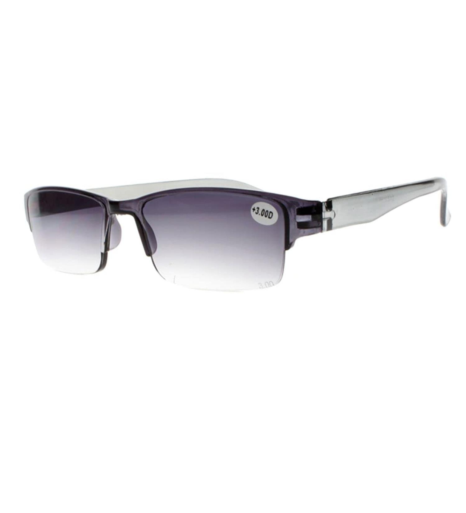 Buy Women Men Half Rim Tinted Anti-Reflective Sunglasses | Reading Glasses +1.0 to +4.0 - Stylish & Affordable - Buy Online on GoSupps.com