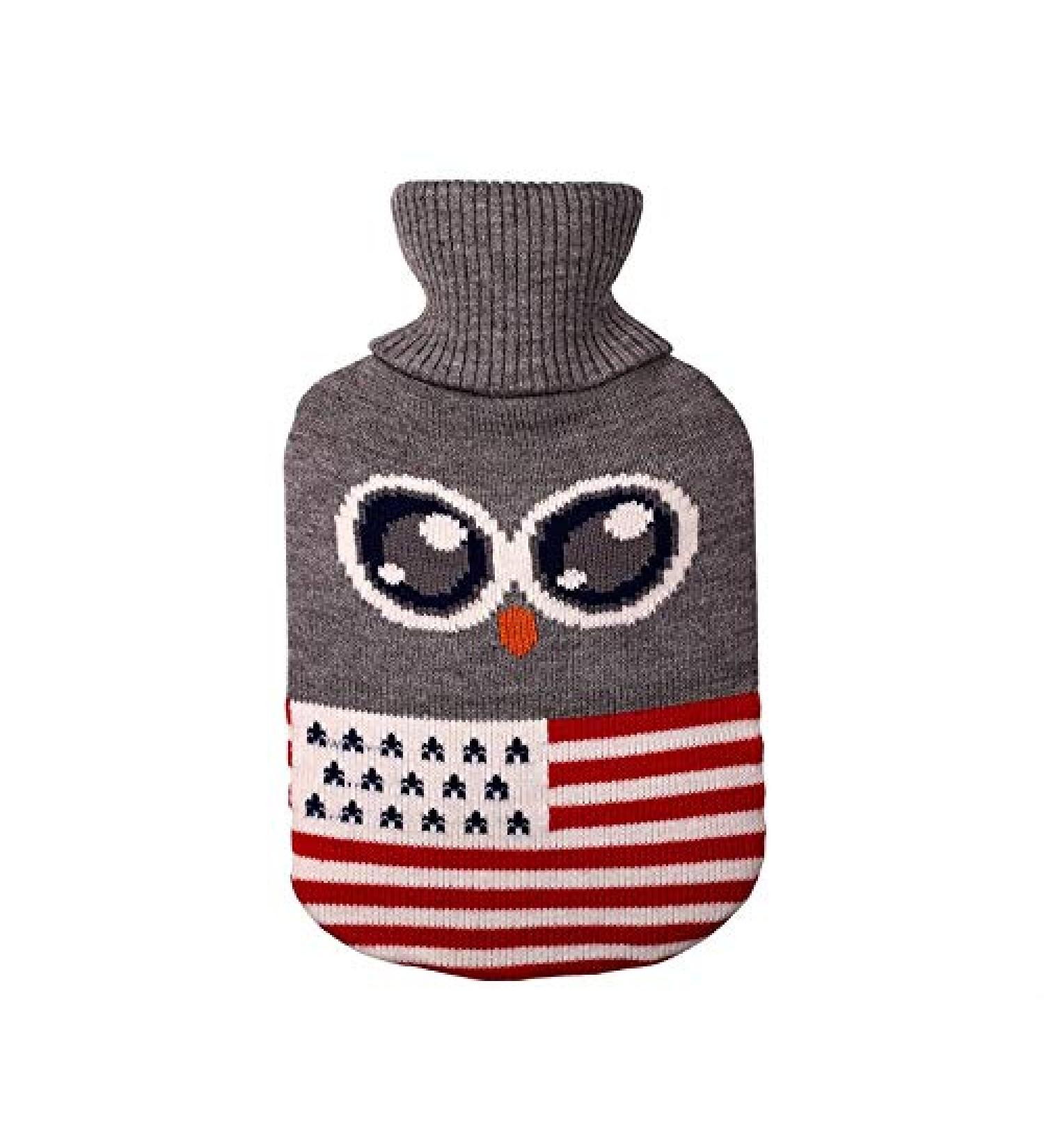 MAIES 2000ml Hot Water Bottle with Knitted Cover | Cozy Hand Warmer | International Shipping Available - Buy Online on GoSupps.com