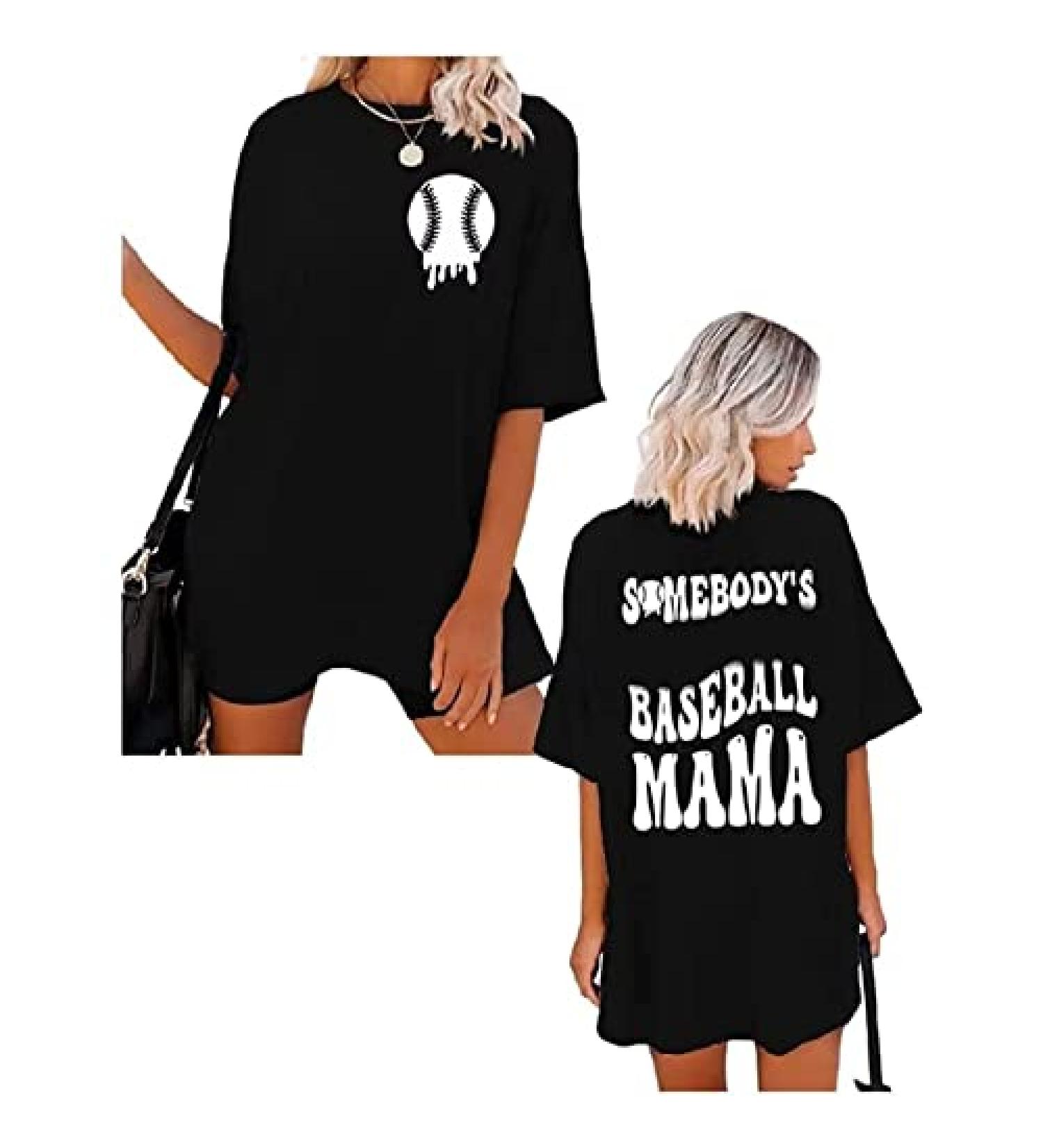 MRGIINRI Baseball Mom Shirt 2023 | Summer Casual Graphic Tee - Black, XX-Large - Buy Online on GoSupps.com