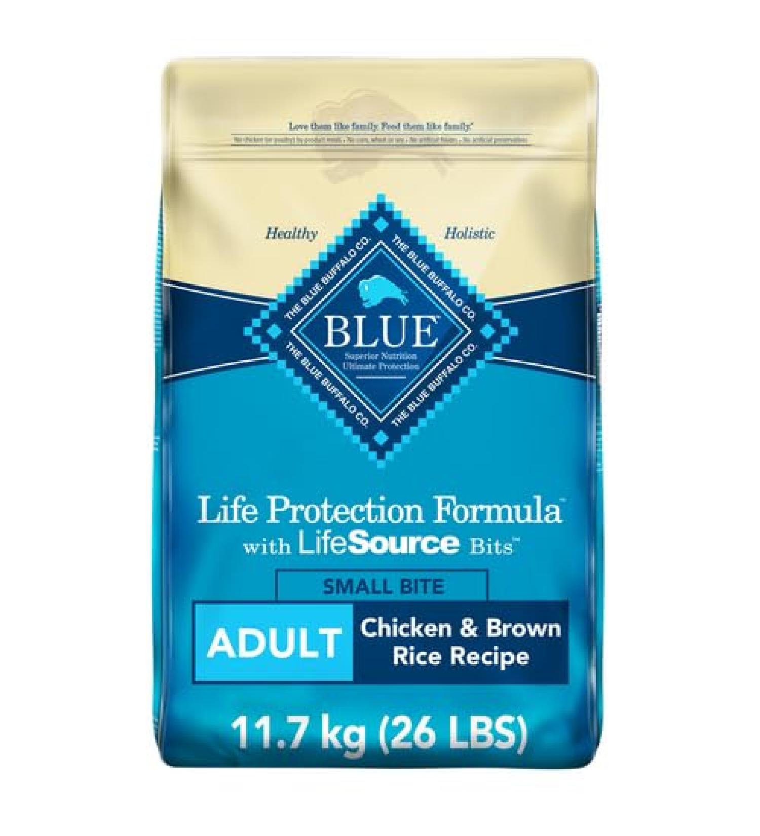 Blue Buffalo Life Protection Formula Small Bite Chicken & Brown Rice 11.7kg Large Bag Small Bite Chicken - Buy Online on GoSupps.com
