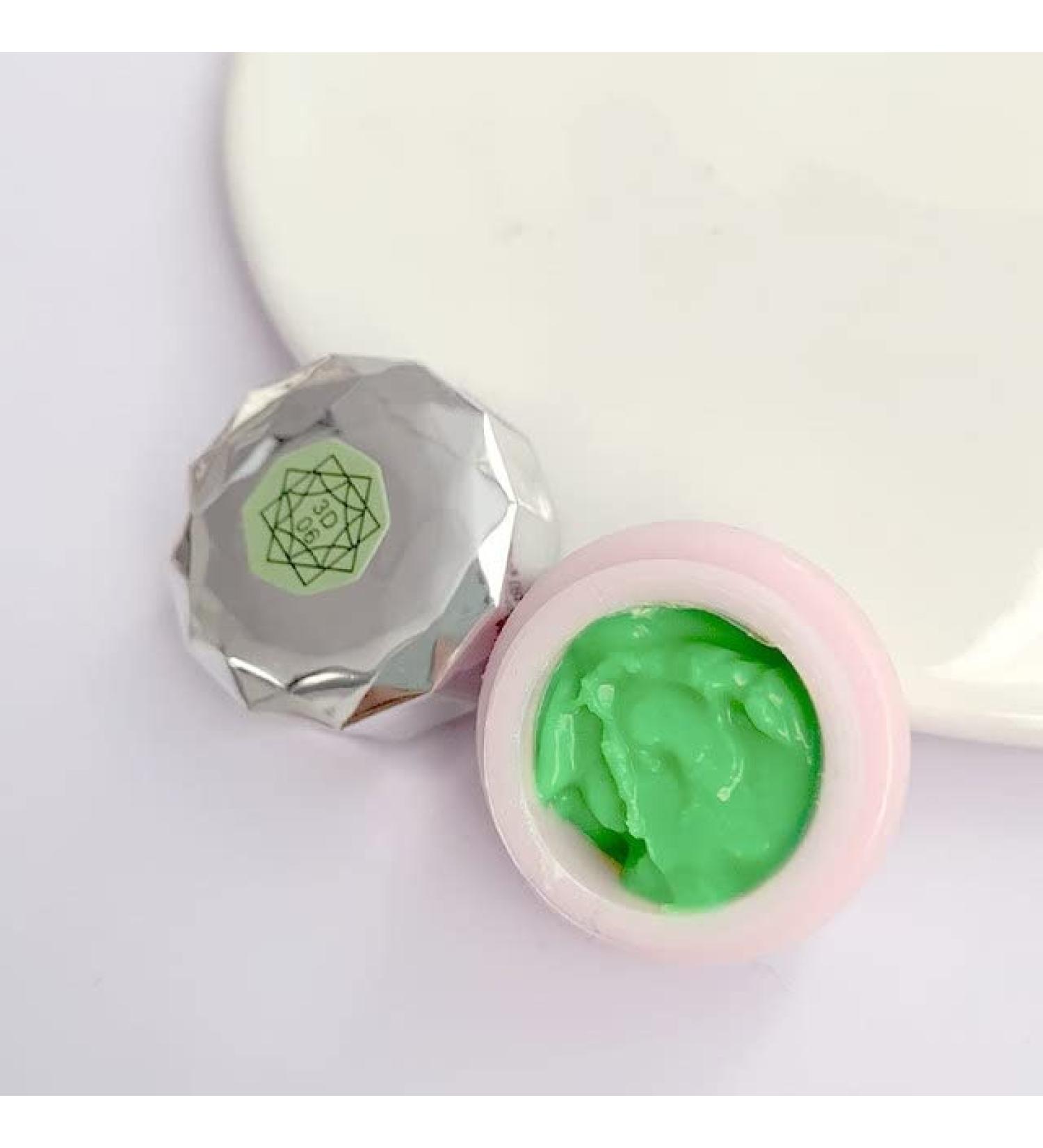 12 Colors Sculpture Nail Gel 5D Carved Sculpture Plasticine Soild UV Gel Embossment Varnish Creative DIY Nail Art Painting Gel - (Color: Light Green) - Buy Online on GoSupps.com