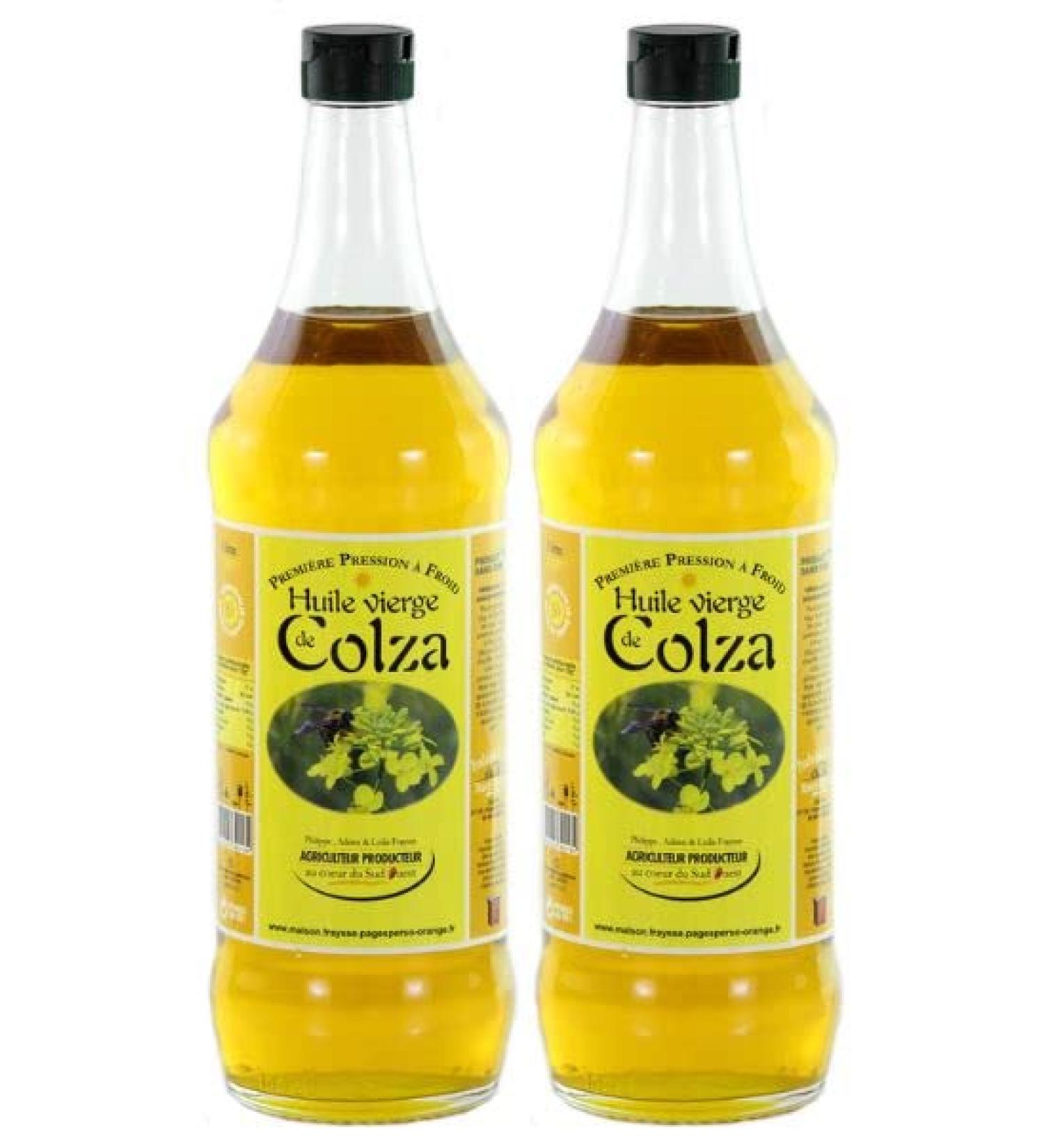 Rapeseed Oil from France Set of 2 Bottles 1 L
