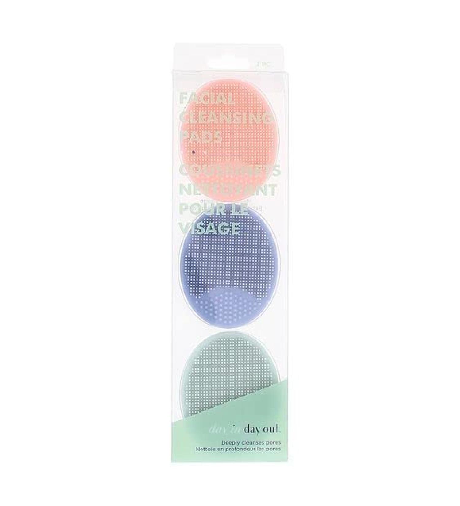 Buy Silicone Face Scrubber Brush Set - 3 Pieces | Gentle Exfoliation & Cleansing for All Skin Types - Buy Online on GoSupps.com