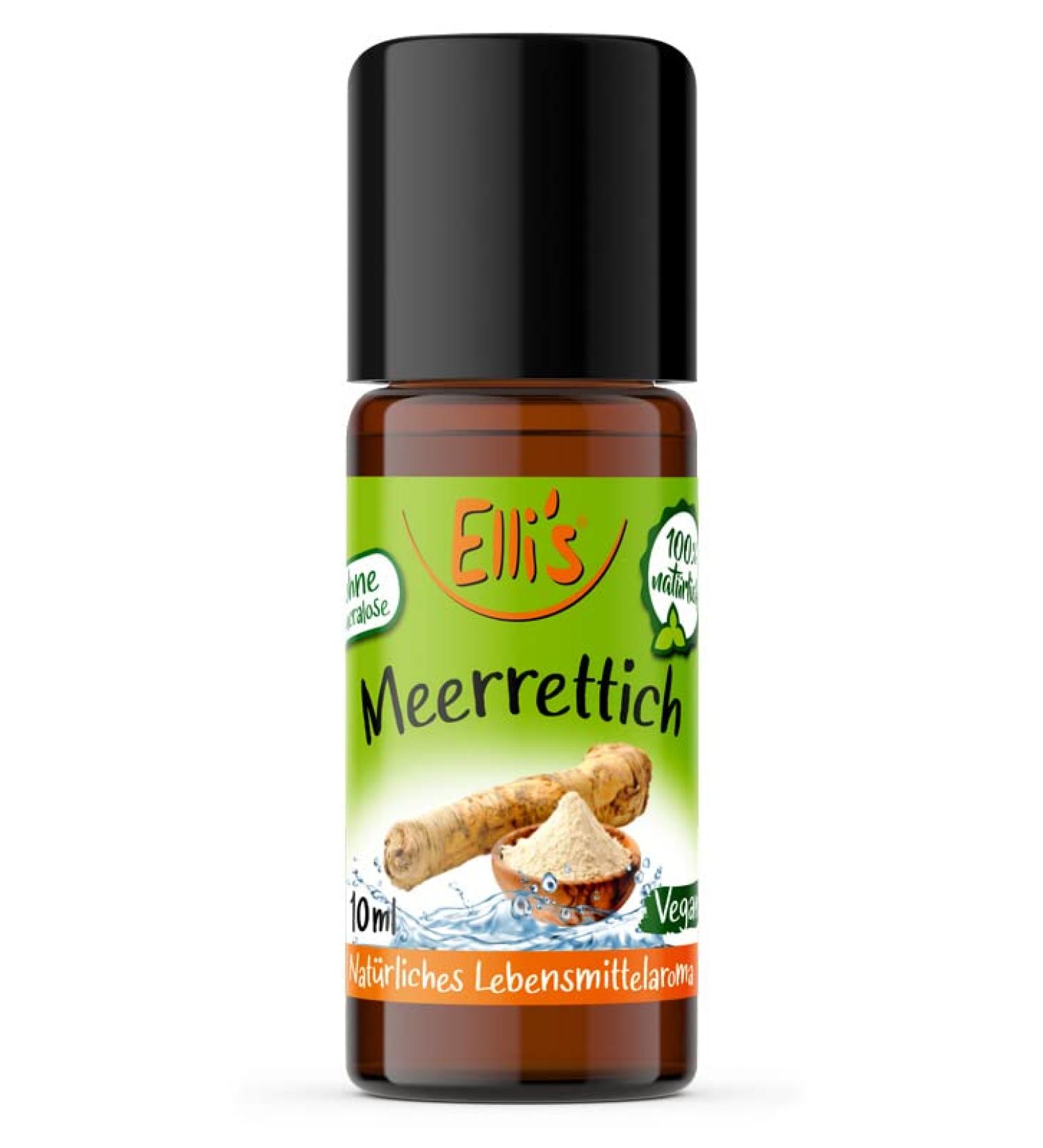 Ellis Flavors Horseradish Aroma Concentrate | 100% Vegan & Natural | Perfect for Dishes & Drinks | 10 ml - Buy Online on GoSupps.com