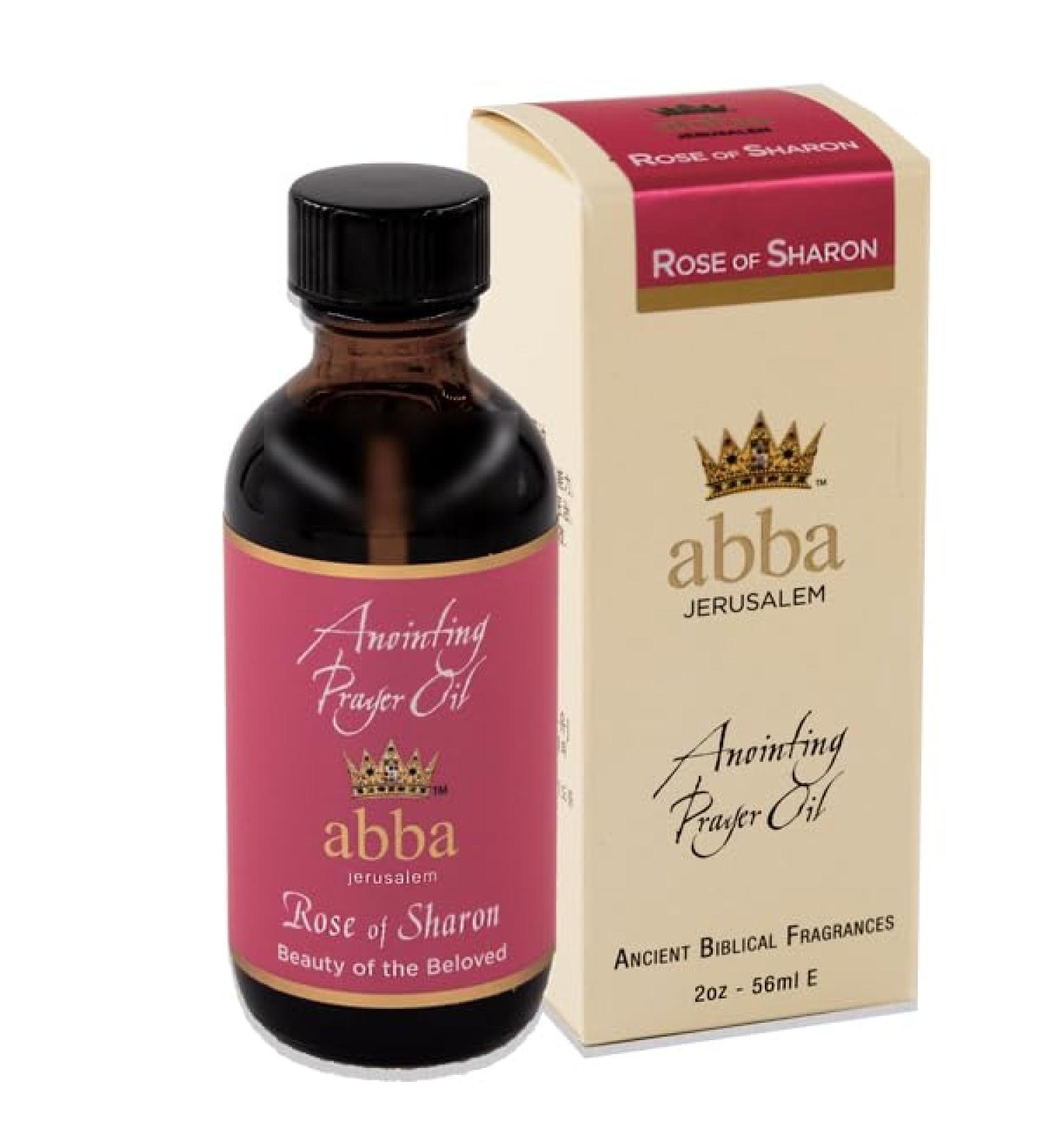 ABBA Oil Rose of Sharon 2oz Bottle ANOINTING Oil in Gift Box - ABBA Jerusalem