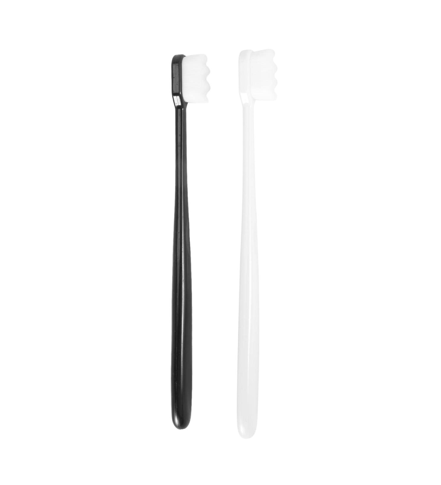 Fredy Extra Soft Toothbrush for Sensitive Gums - 20 000 Soft Silk Bristles Mini Nano Design (2-Pack) | Gentle Care for Optimal Oral Hygiene - Buy Online on GoSupps.com