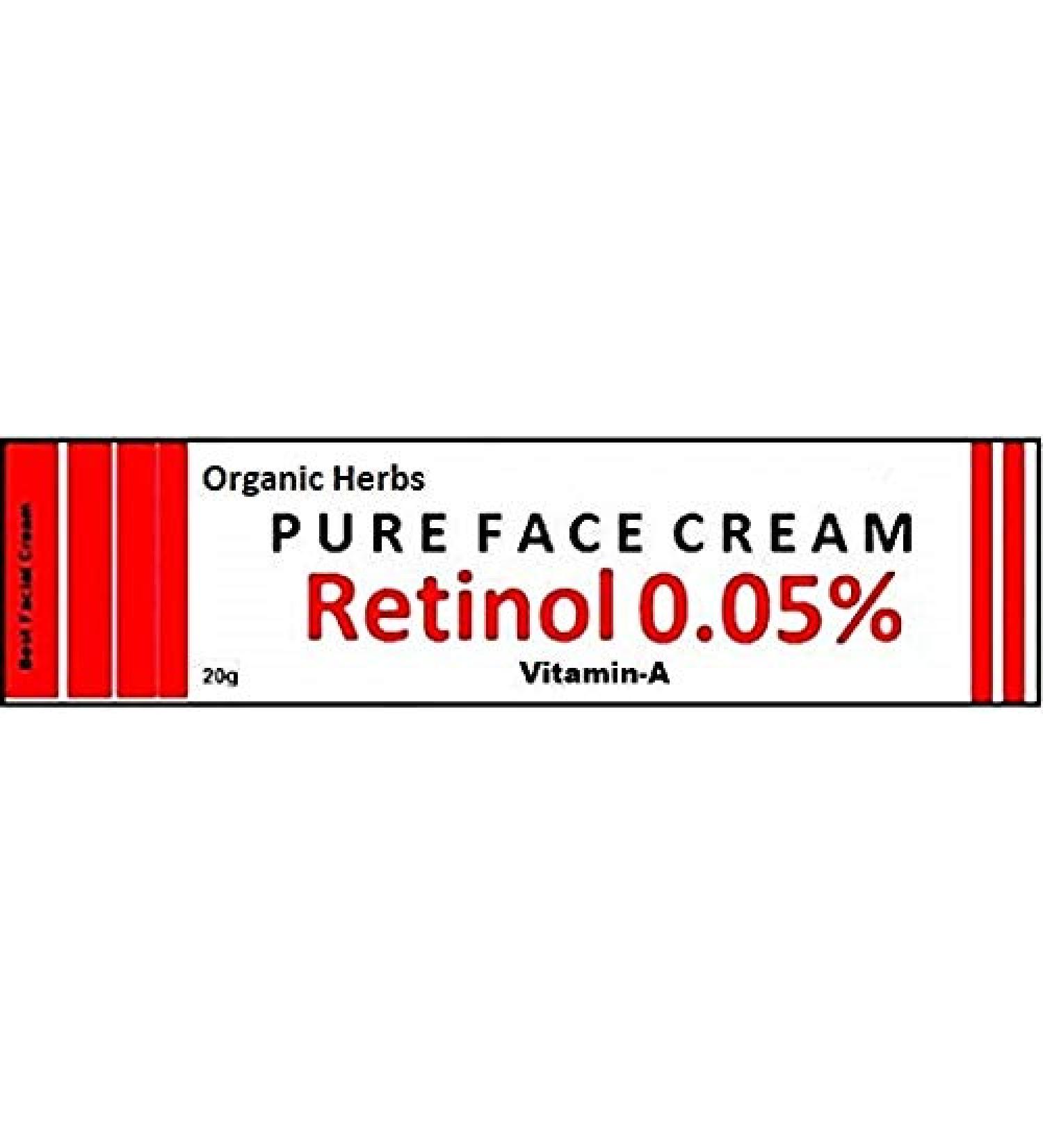 Retinol Night Moisturizer Cream 0.05% with Jojoba Oil, Tea Extract, and Vitamin E - Anti Aging & Firming Cream for Women - 20g - Buy Online on GoSupps.com