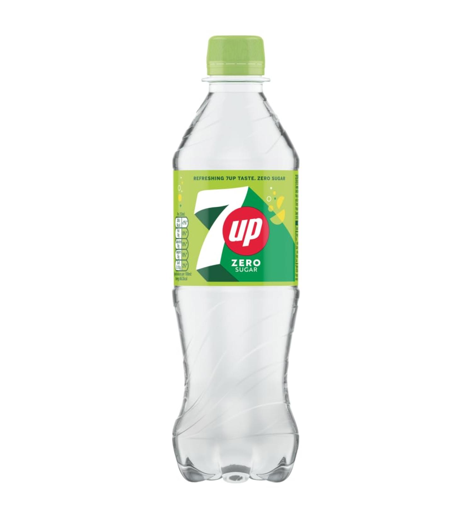 7UP Zero Sugar Lemon & Lime Bottle 500ml