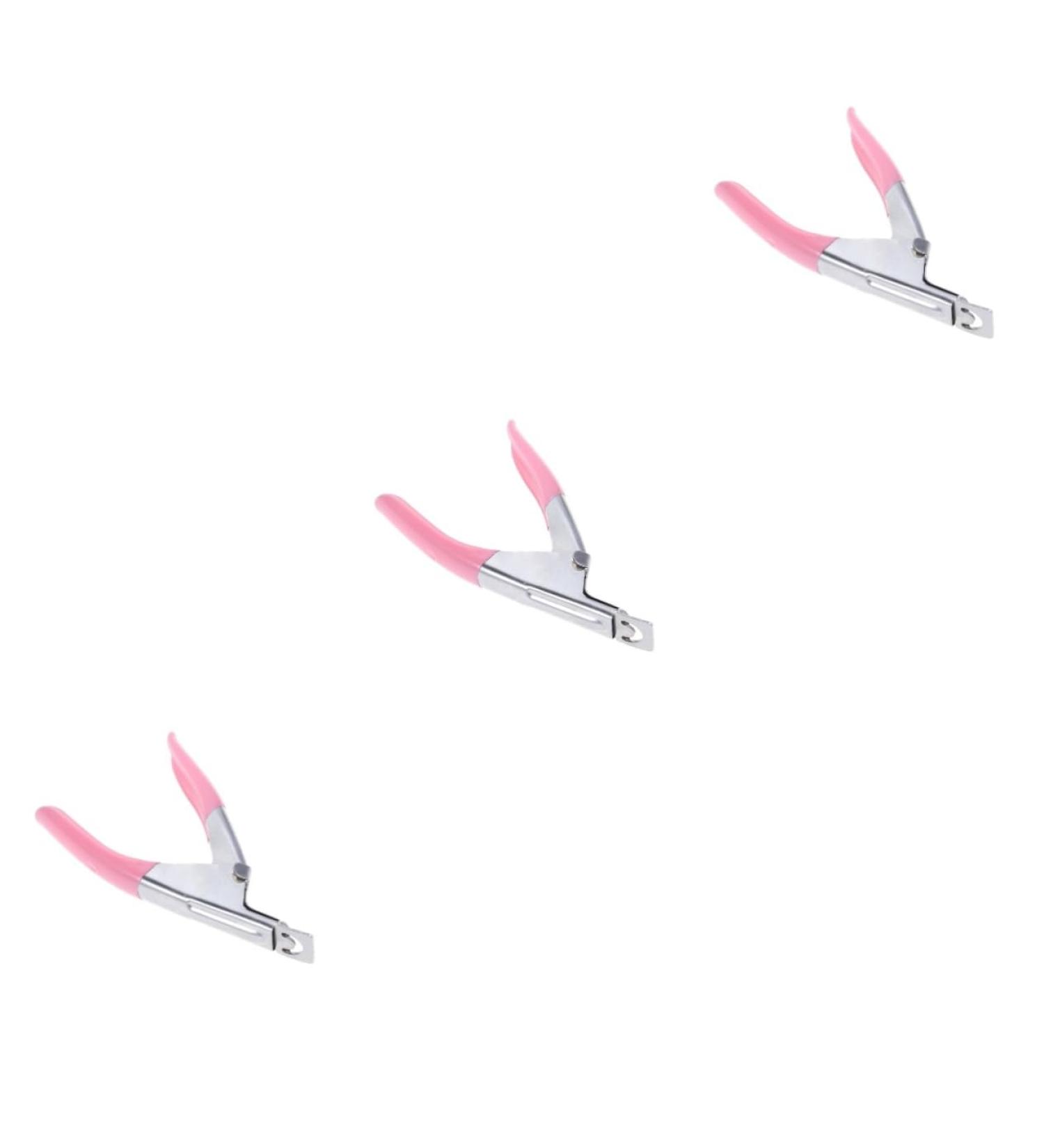 Beavorty Pedicure Tools 3pcs Nail Art Fingernail Clipper nail tool Nail Scissors acrylic nail tool metal shears false nail clipper Pedicure tool coffin nail pedicure scissors manicure mediumx3pcs Rosyx3pcs - Buy Online on GoSupps.com