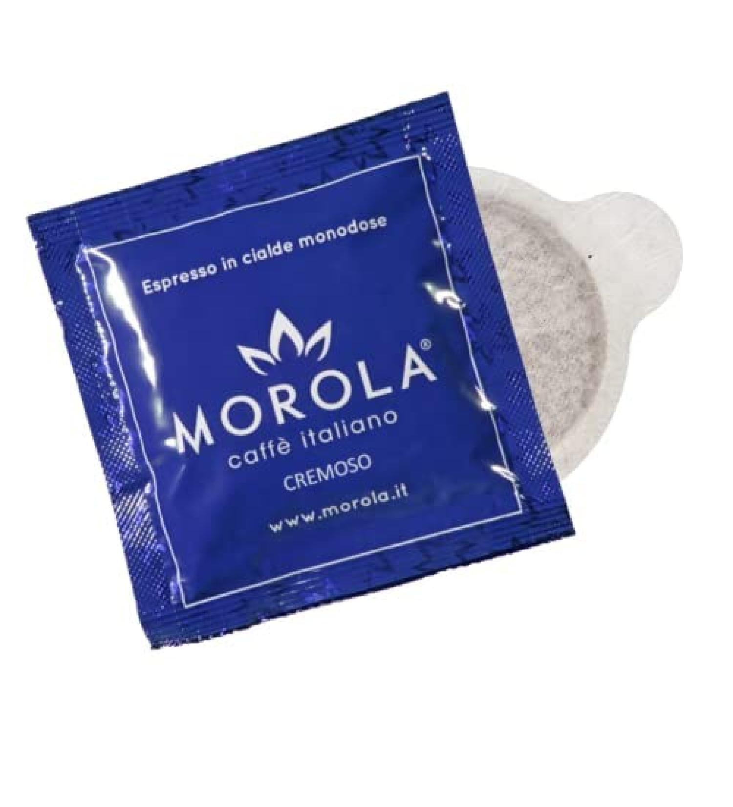  Morola Morola Italian Coffee - Morola Pods - Espresso Creamy Quality - Biodegradable Pods ESE44 (50 Waffles) - Buy Online on GoSupps.com