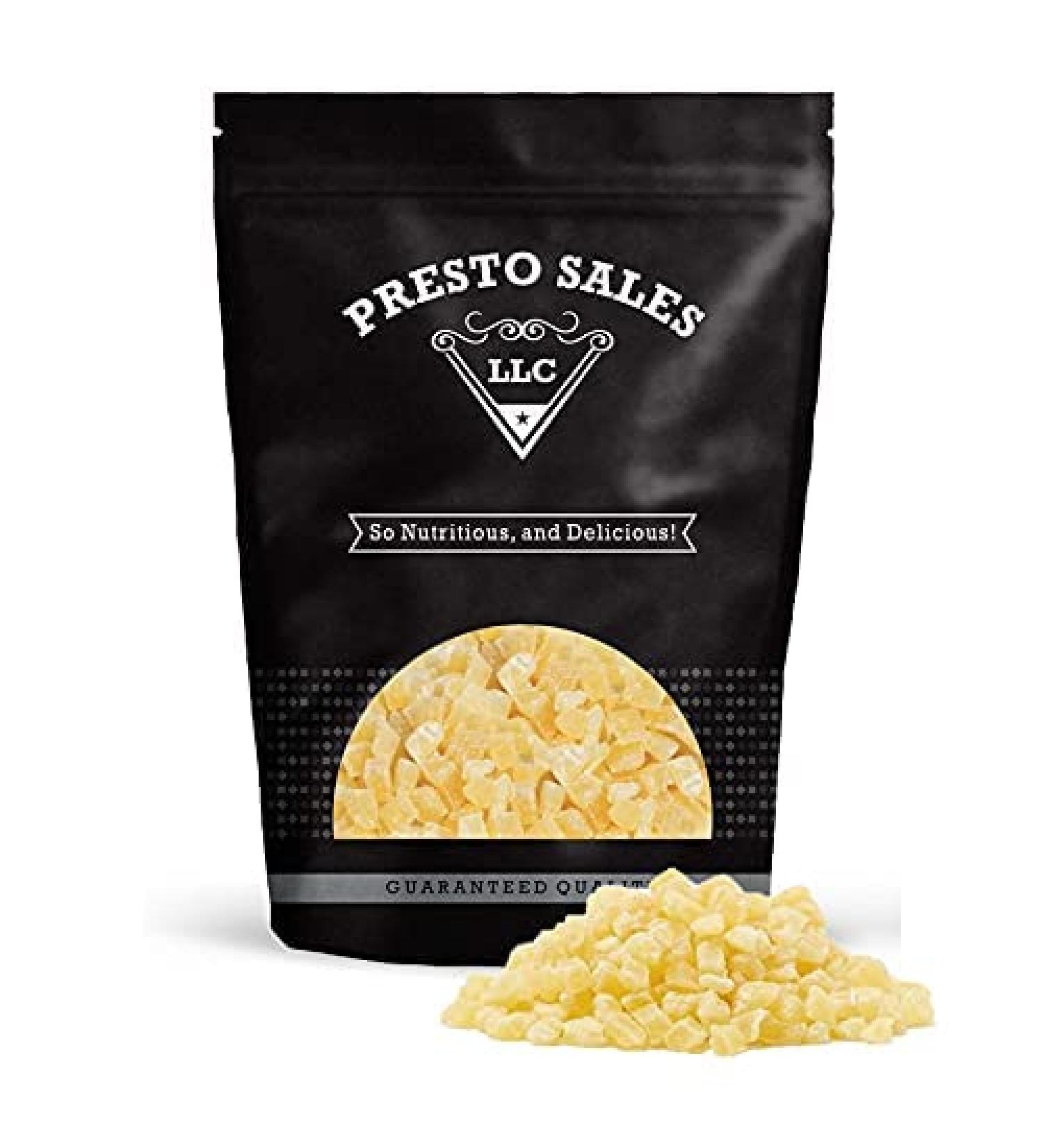 Pineapple Diced  Natural Energy  Flavorful  Party  Snack  Healthy  Fruity  Sweet  Lovable  Packed in a resealable pouch bag of 1 lb. (16 oz.) by Presto Sales LLC - Buy Online on GoSupps.com