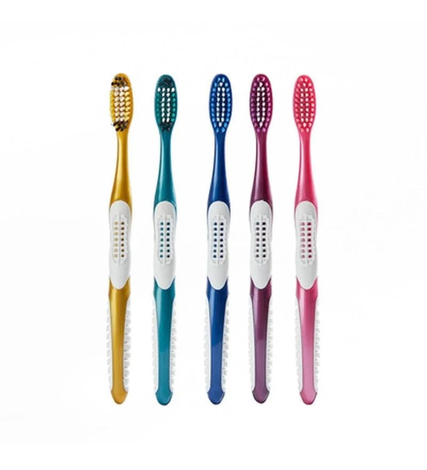 AD-BCRBgen Toothbrush - Super Hardy Bristles Cross Shape for Effective Dental Care | Combat Bacteria & Coffee Stains - Random Color - Buy Online on GoSupps.com