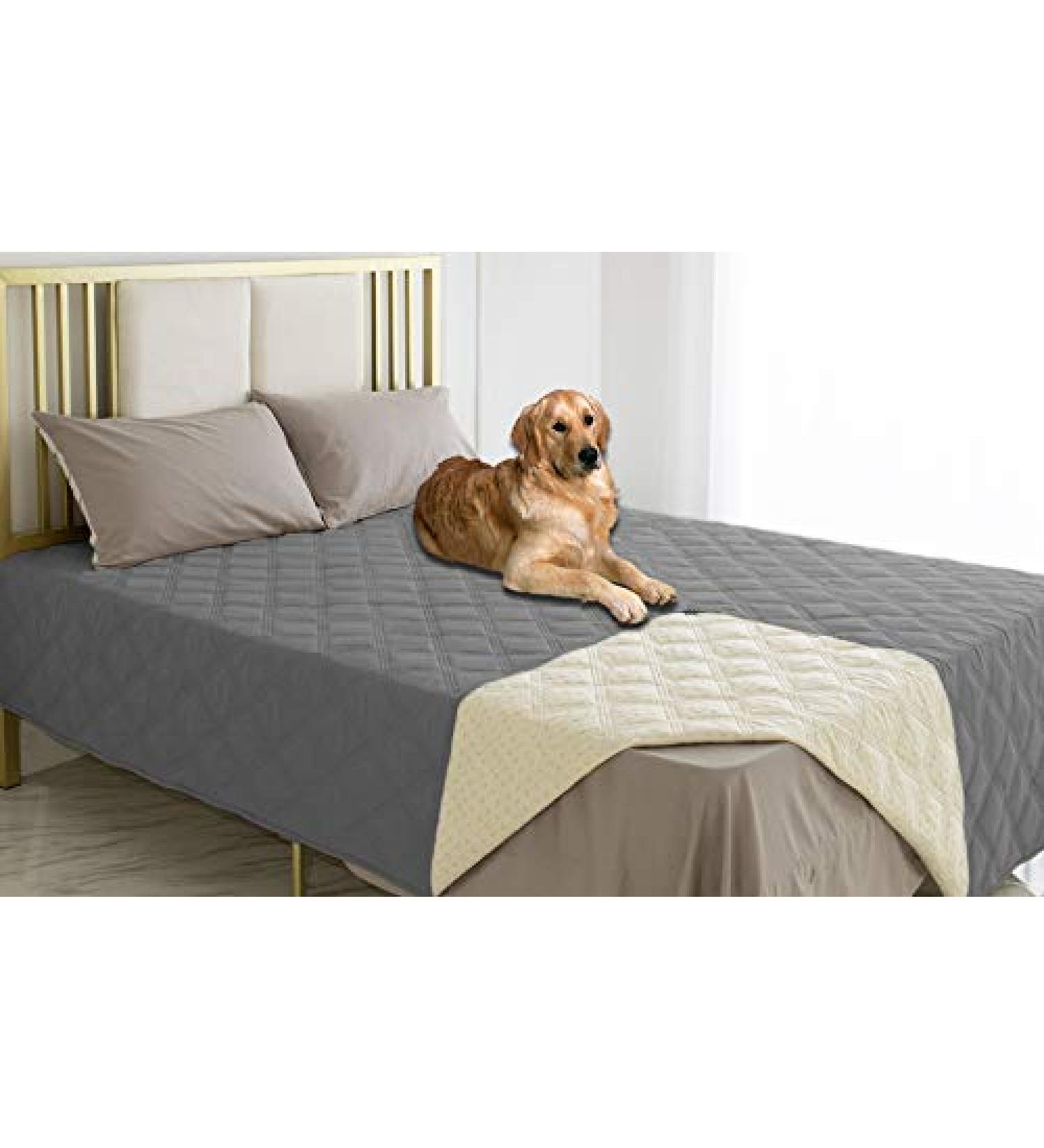 Waterproof Pet Blanket 82x102 Inch Darkgrey | Anti-Slip Back for Furniture Bed Couch Sofa | Ameritex (Pack of 1) - Buy Online on GoSupps.com