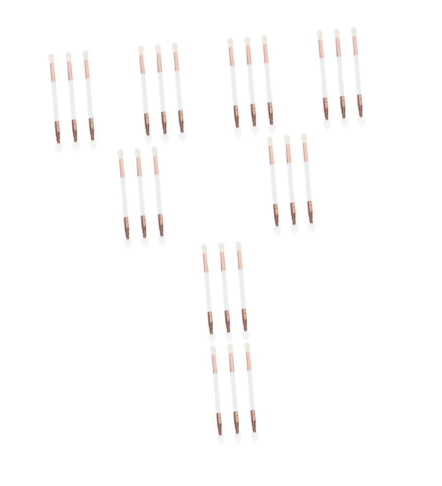 Baluue 24 Pcs Eye Shadow Brush Home Use Eyeshadow Brush Dual Sided Eyeshadow Eye Primer Wooden Handle - Buy Online on GoSupps.com