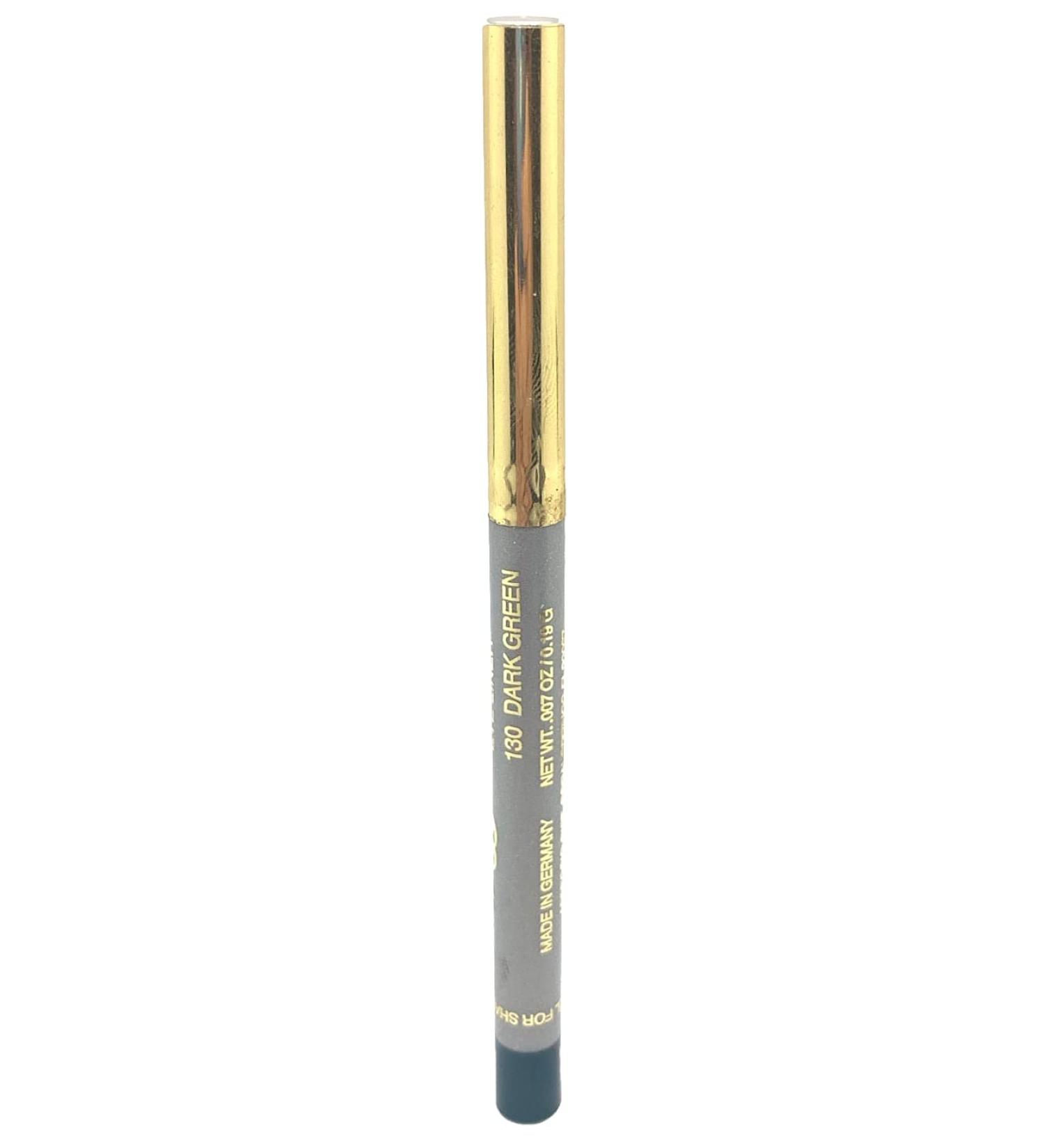 APM Retractable Waterproof Eyeliner Pencil in Dark Green - Soft & Silky Application, Transfer Resistant, Includes Sharpener - 12 Arpeggio Colors - Buy Online on GoSupps.com