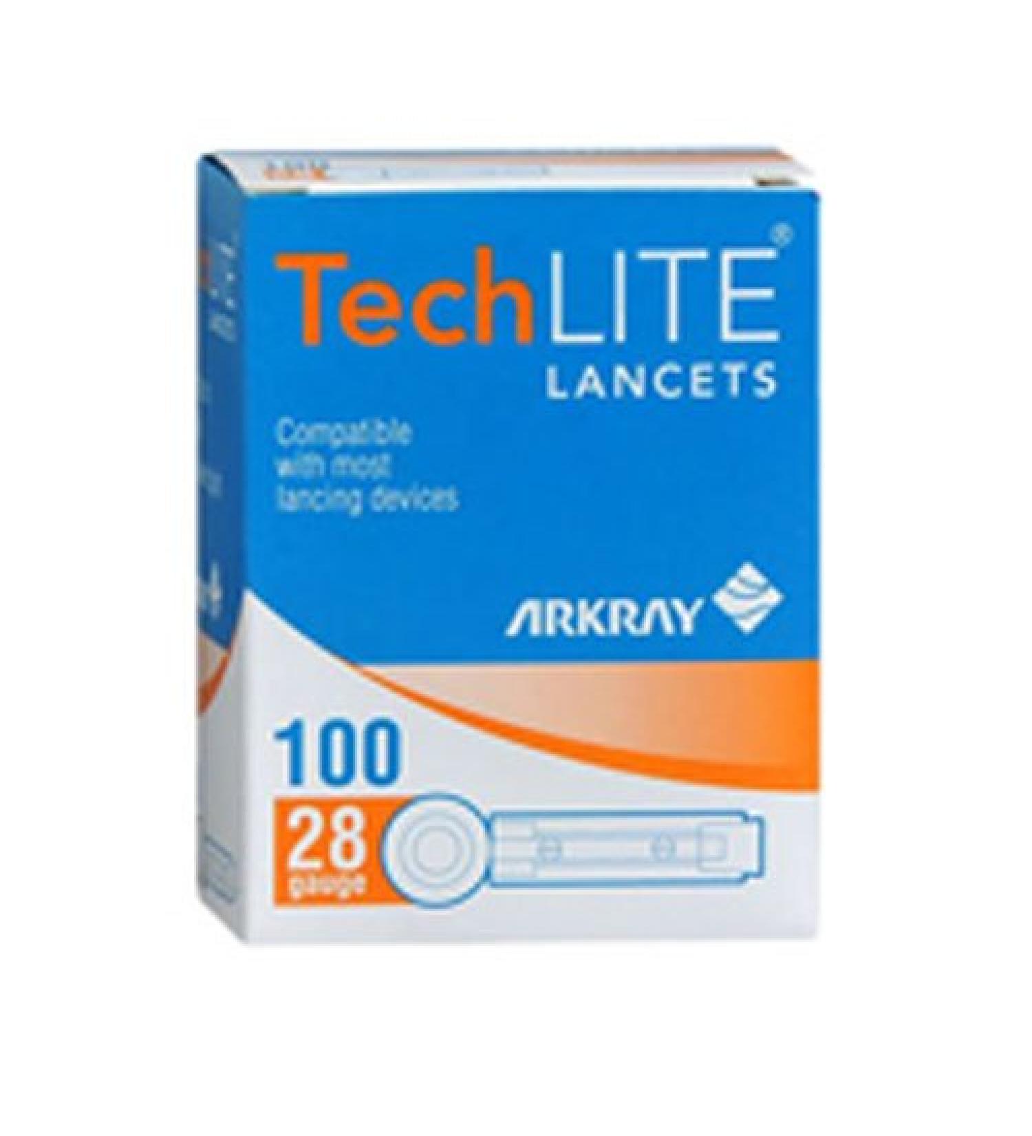 TechLITE Lancets 28 Gauge - 100 Count