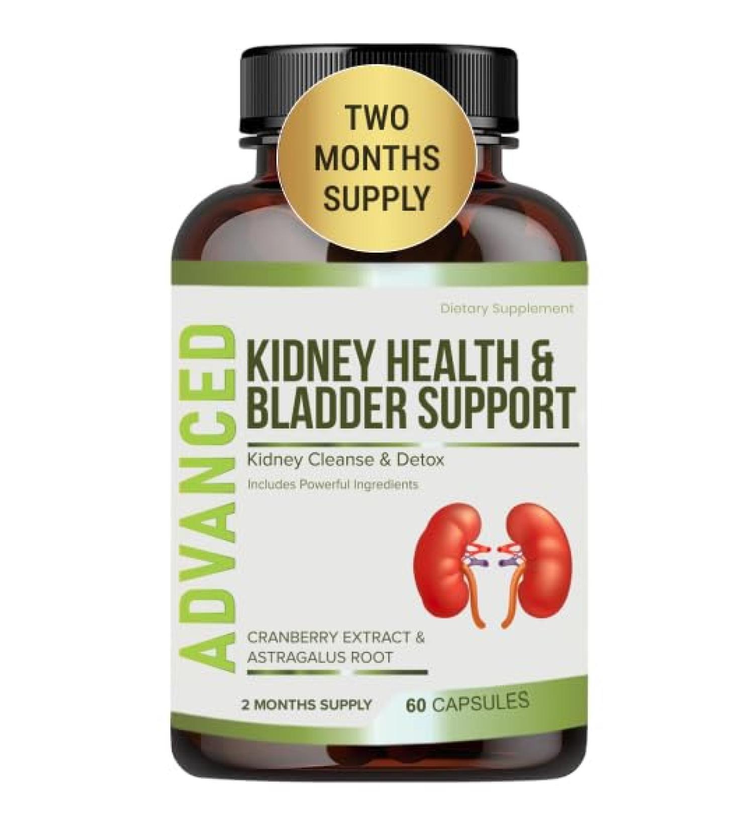 Buy Kidney Cleanse Detox & Repair Supplement | Bladder Support with Chanca Piedra Cranberry & Juniper Berries - 60 Day Supply - Buy Online on GoSupps.com