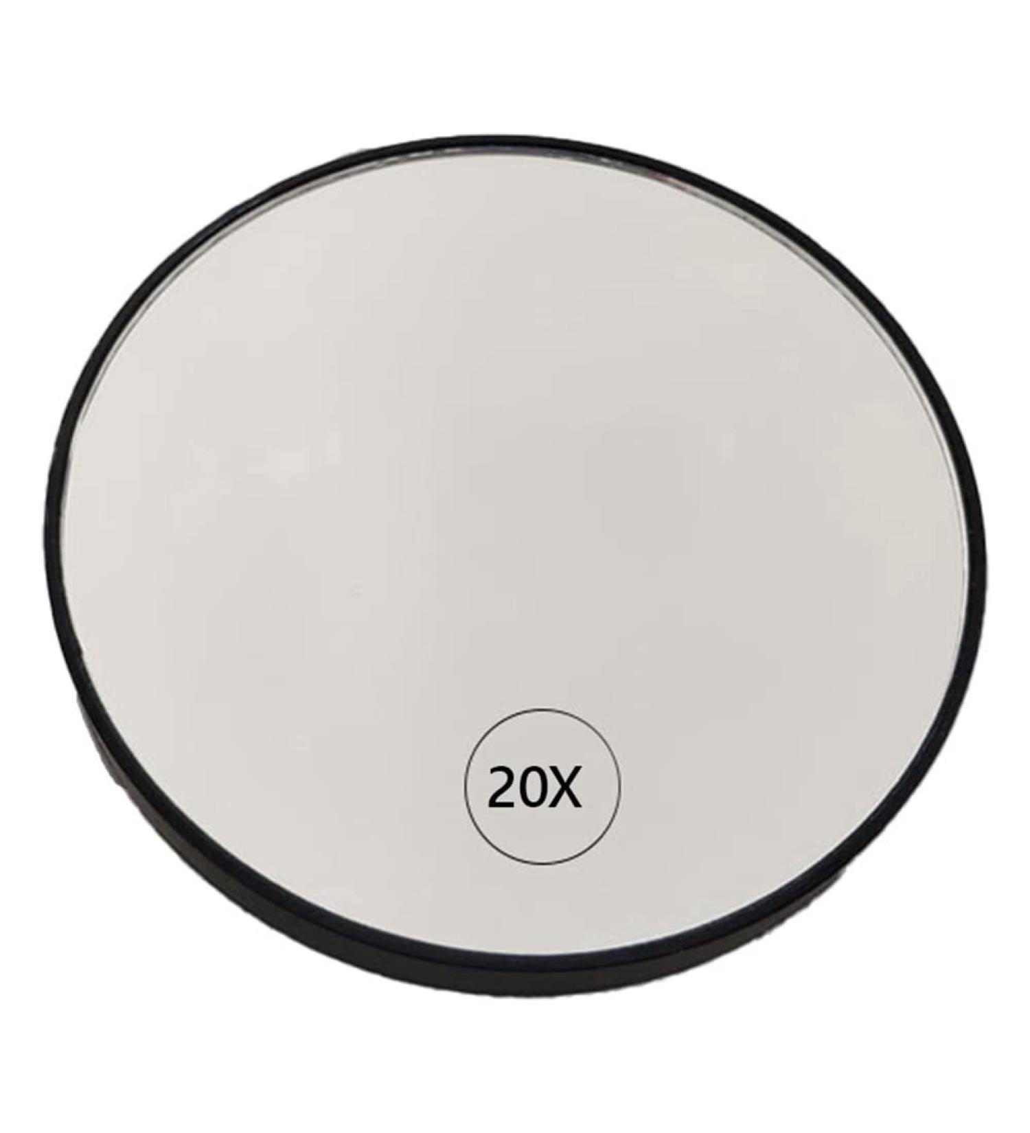 jumbans Magnifying Suction Cup Vanity Mirror 20X Handheld Magnifying with Handle Black - Buy Online on GoSupps.com