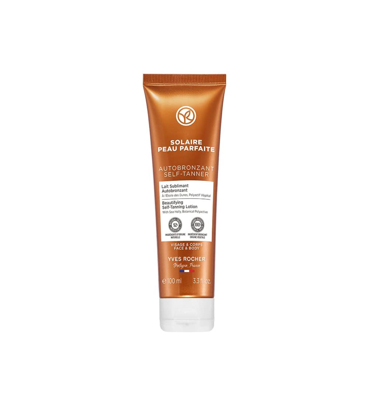 Yves Rocher Solaire Peau Parfaite Self-Tanning Milk - 100 ml | Face & Body Self-Tanner | Buy Internationally - Buy Online on GoSupps.com