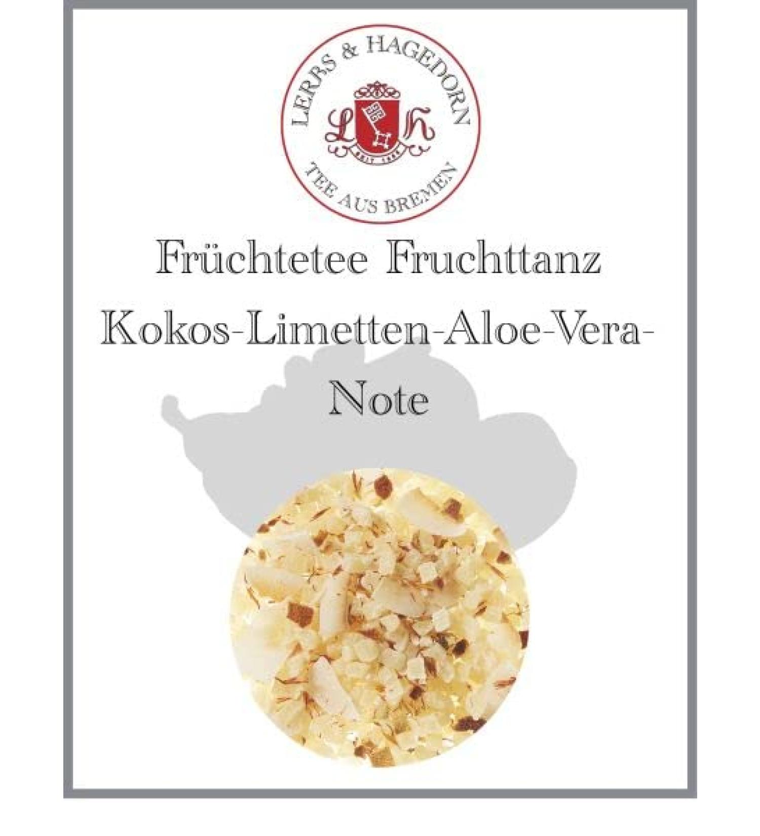  Lerbs & Hagedorn Lerbs & Hagedorn Fruit Tea Mix - Fruit Dance - Aloe Vera Coconut & Lime Note - 1 kg (approx. 81 L) with Pineapple Coconut Shavings Thistles - Buy Online on GoSupps.com