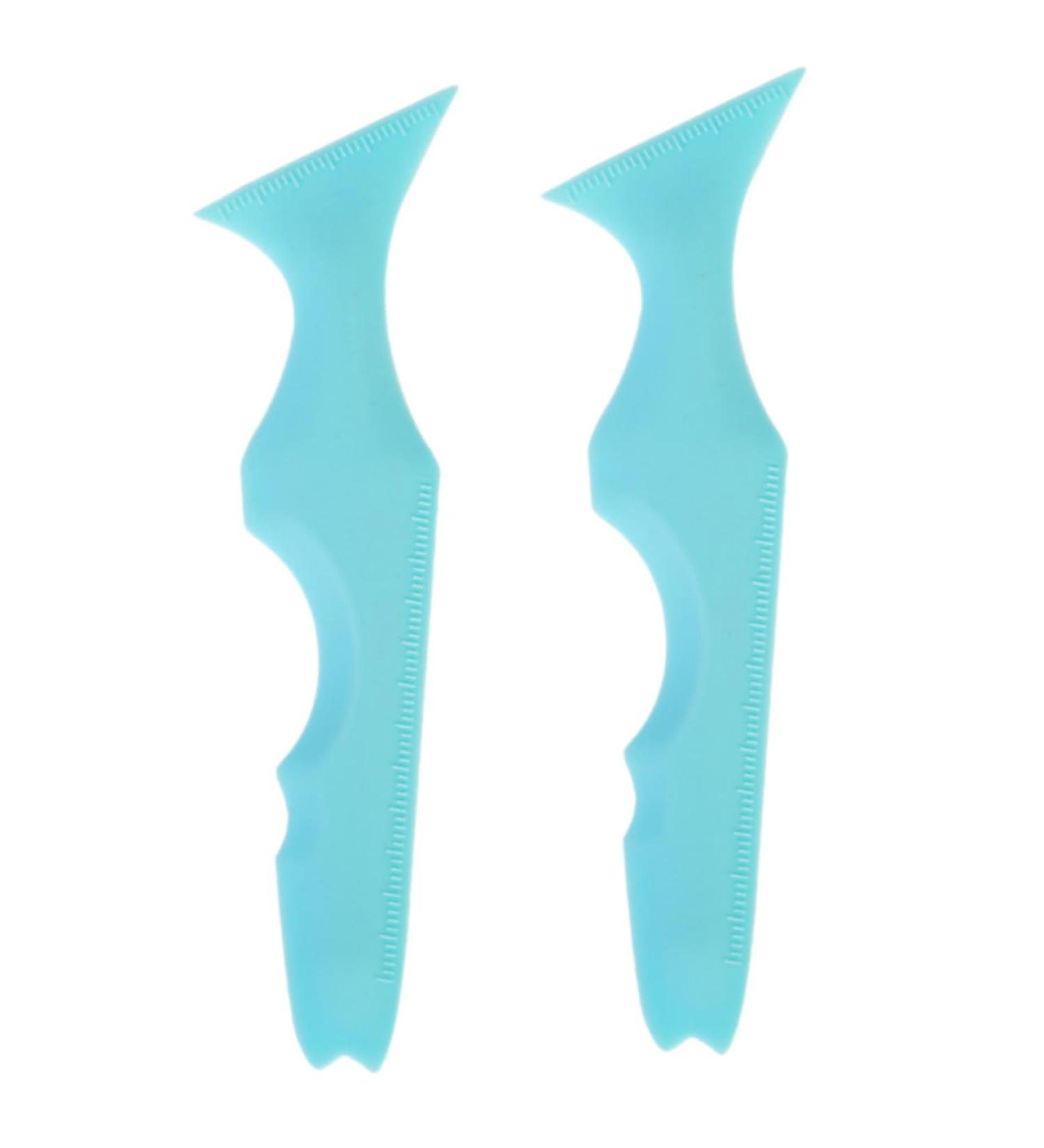Gadpiparty 2pcs Silicone Beauty Ruler Beauty Tools Makeup Stencils Molde De para Resina Lash Tool Face Ice Tray - Buy Online on GoSupps.com