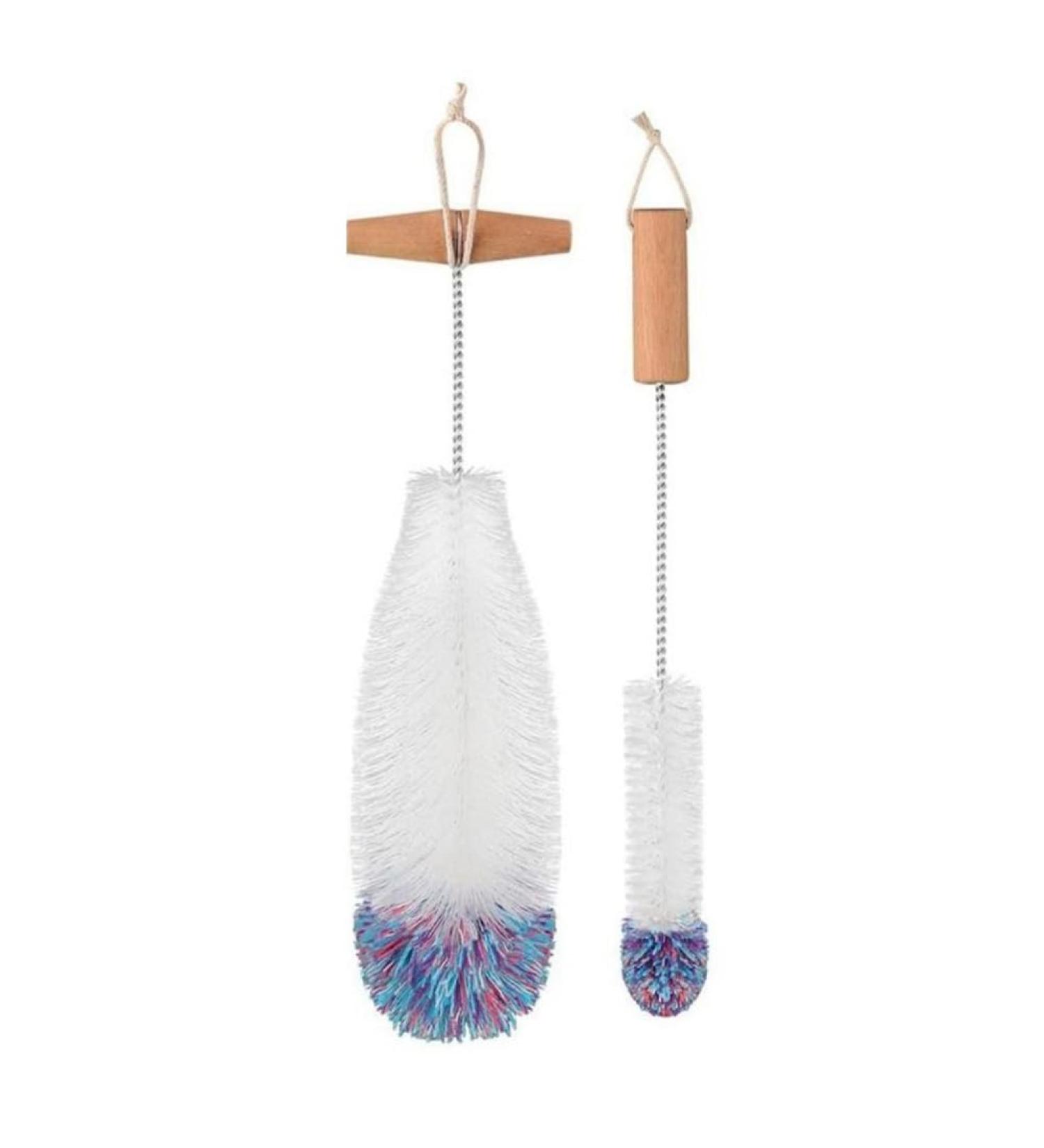 Tvnakdfq Cleaning Brush Soda Bottle Brush Wooden Handle Brush Glassware Jar Cleaner Kitchen Cleaning Tool - Buy Online on GoSupps.com
