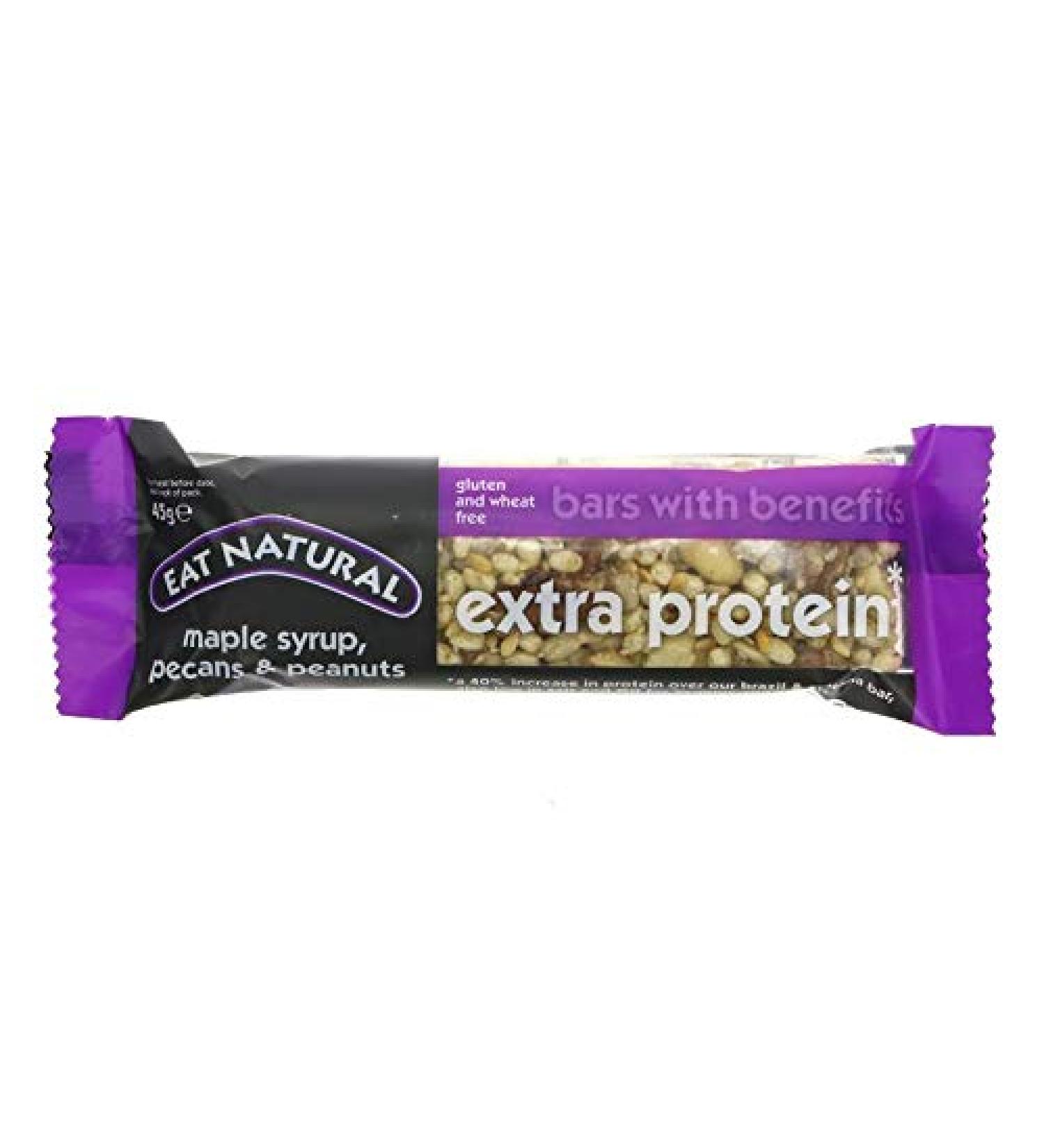 Eat Natural Maple Syrup Pecan & Peanut Nut Bars - 12x45g