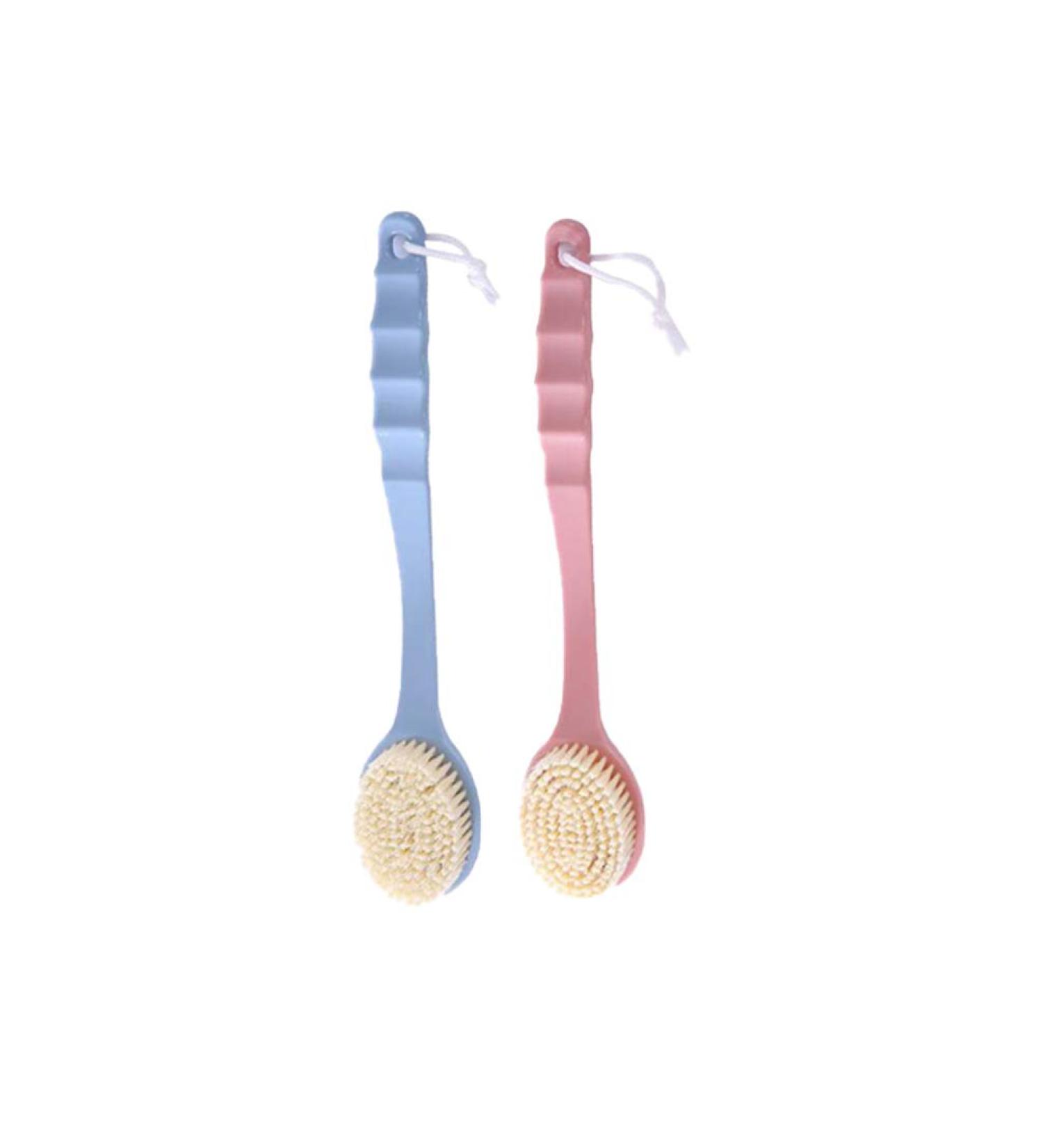 HEALLILY Long Handle Bath Brush Set - Soft Shower Back Scrubber Massager for Home Bathroom (2pcs) - Buy Online on GoSupps.com