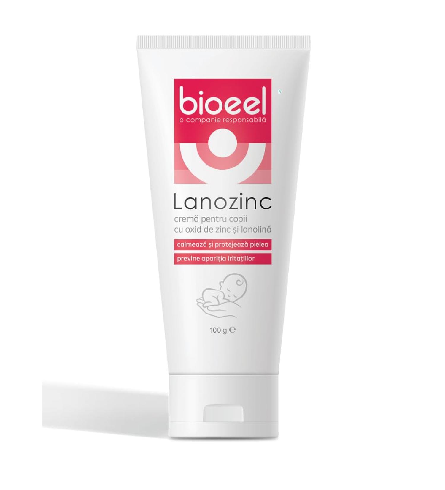 Lanozinc Antiseptic Healing Cream for Diaper Rash - Daily Care for Baby's Sensitive Skin 100 ml
