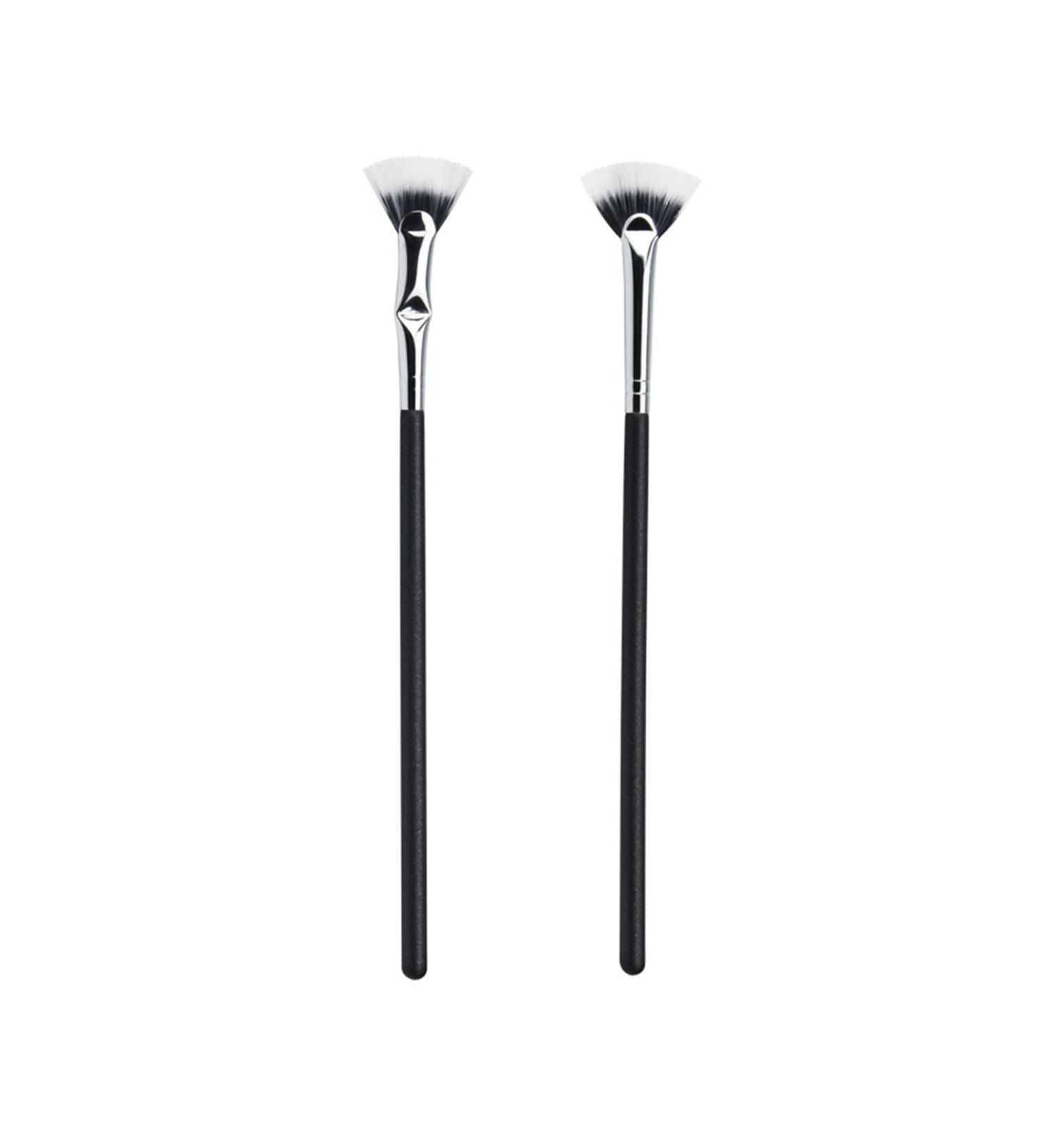 Dolly Mascara Fan Brush Set for Natural Lifted Effects - Angled Eyelash Makeup Tools (2 PCS) - Buy Online on GoSupps.com