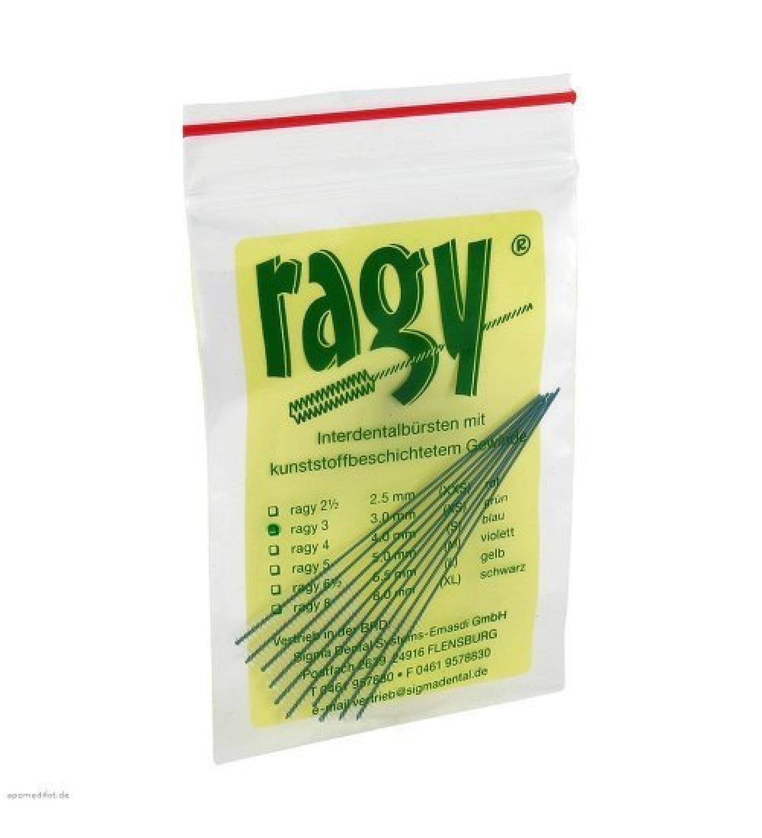 Ragy interdental brushes 3 green 10 sts