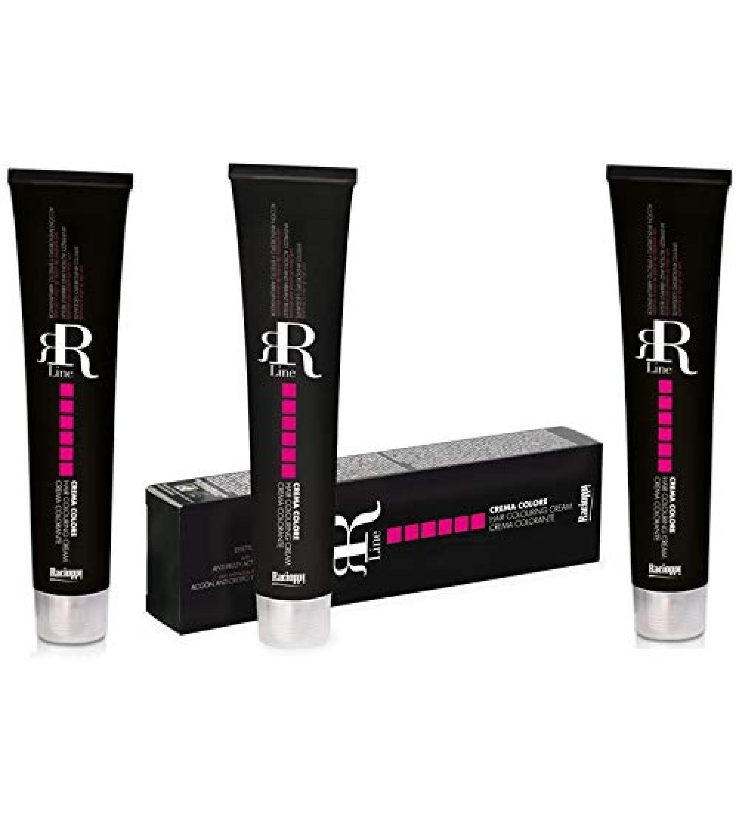 Racioppi 3 x 100 ml Racioppi RR-Line Color Cream 3.0 DARK BROWN - Hair Coloring Cream with Olive Oil and Mirustyle - 100 ml