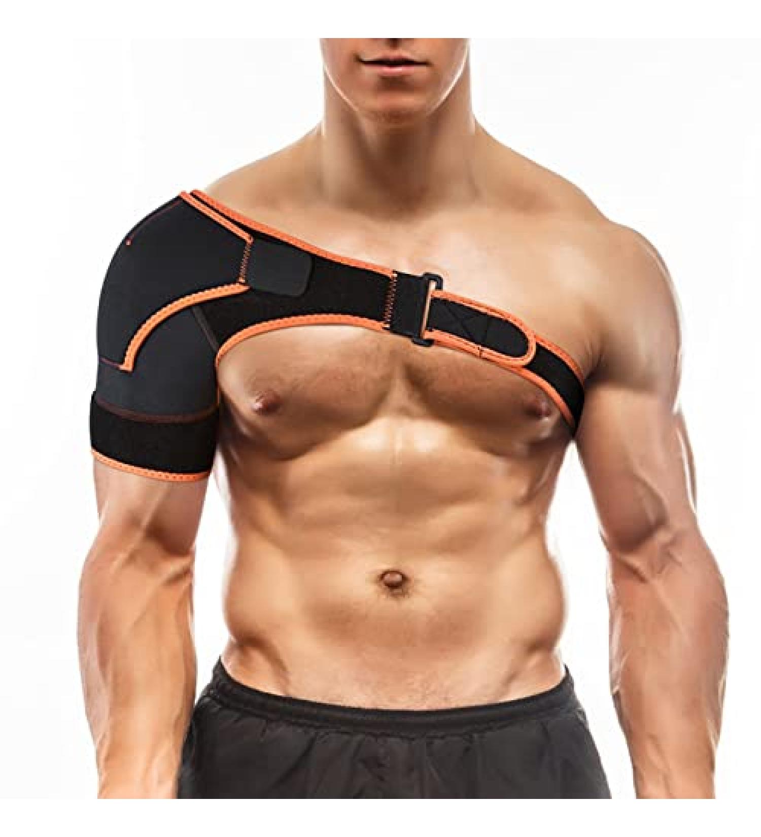 Adjustable Shoulder Brace Support for Rotator Cuff Compression - Ideal for Fitness & Training Exercises - Shoulder Brace 02 - Buy Online on GoSupps.com