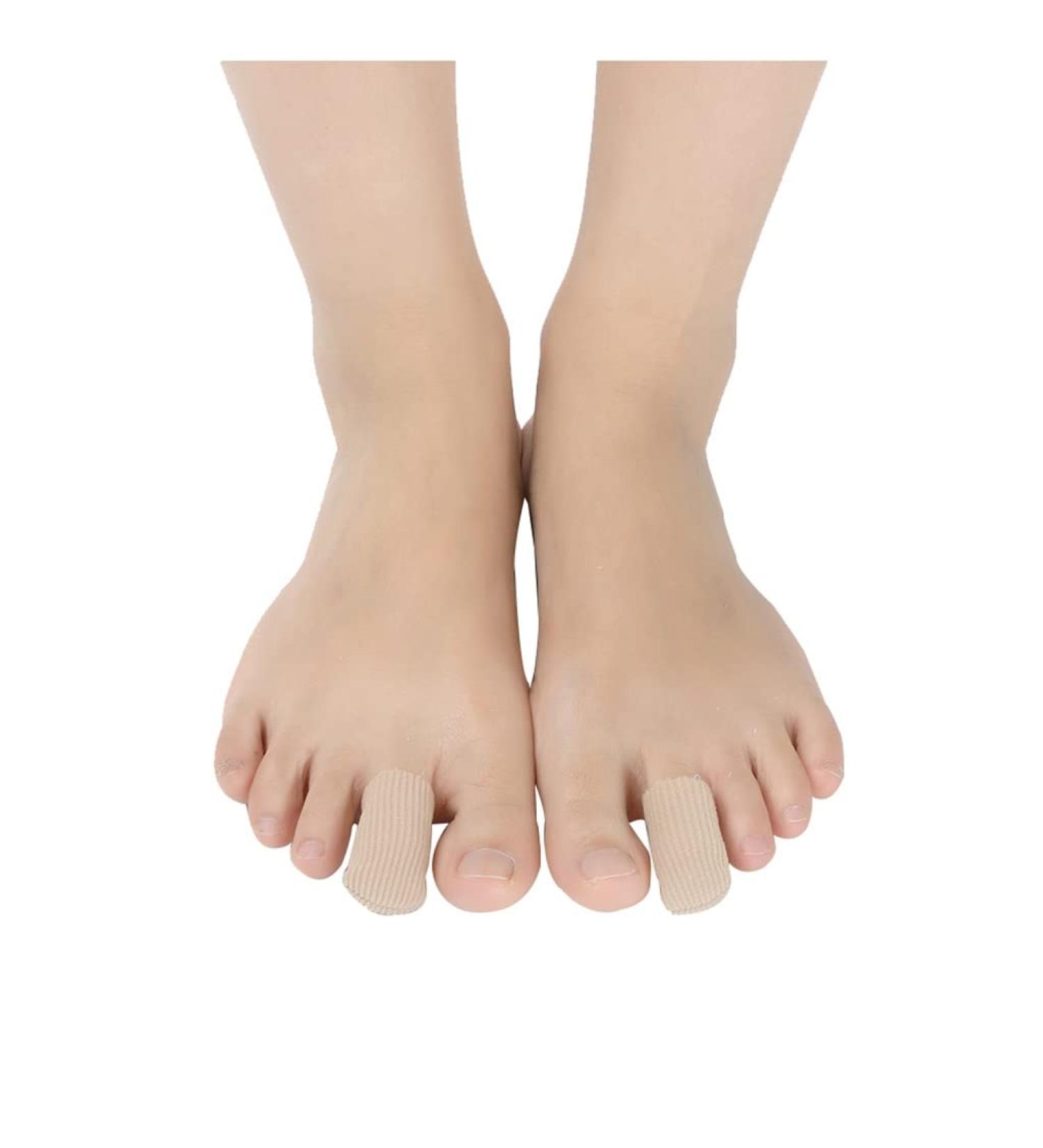 DEAVER Silicone Toe Protector - Small | Gel Lined Toe Sleeve for Pressure Pain Relief | Corns & Calluses Remover | 1 Pc - Buy Online on GoSupps.com