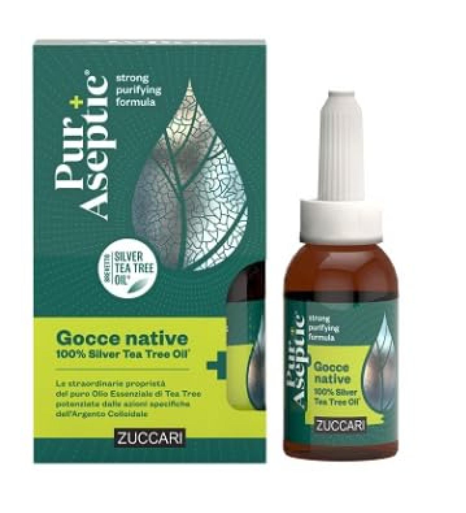 ZUCCARI PURASEPTIC Drop Native 100 Silver Tea Tree Oil 20ml