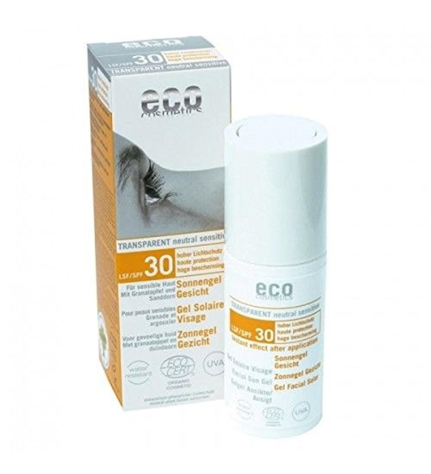 Sunscreen Face F30 Gel 30 ml Eco Cosmetics