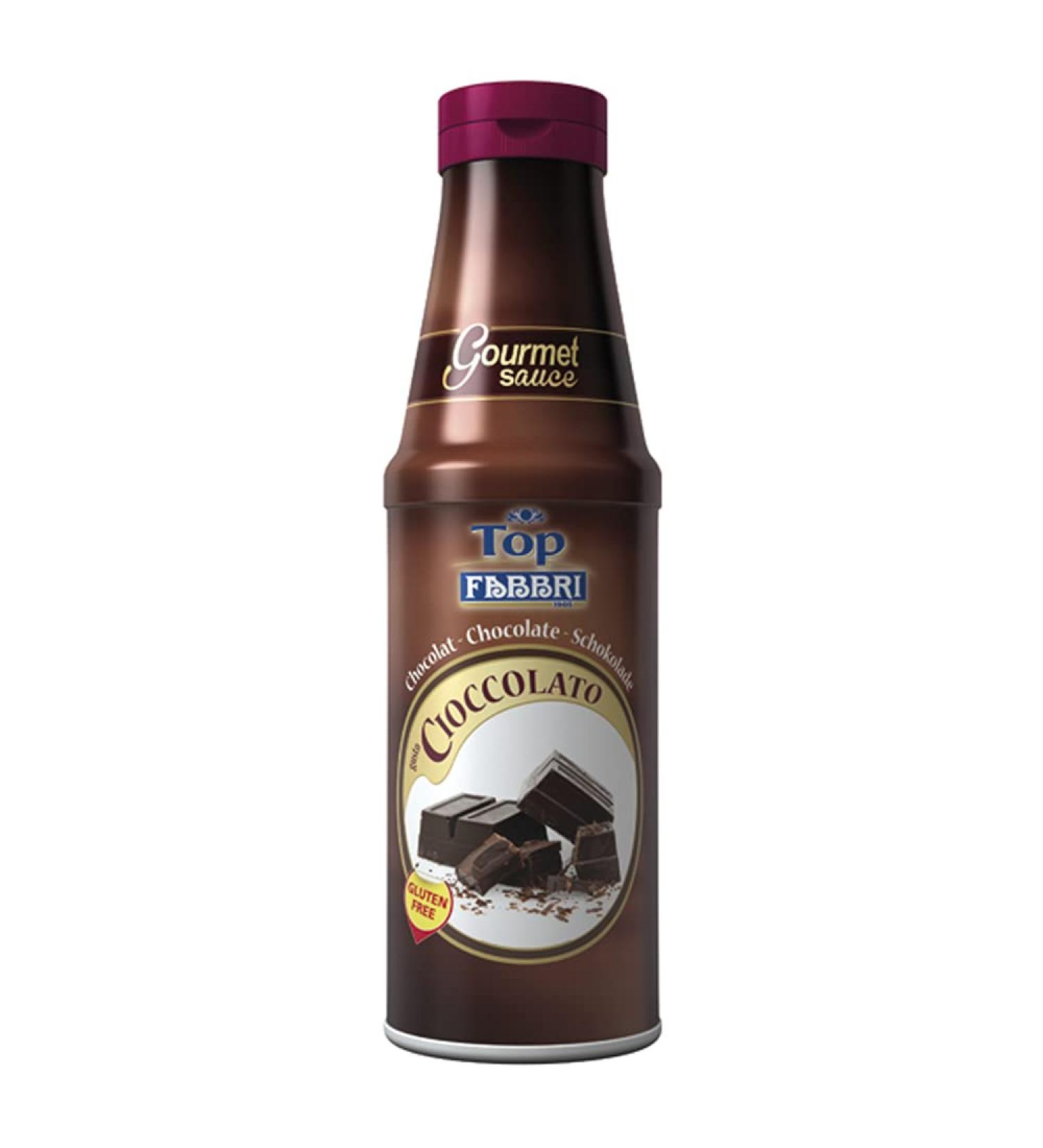 Fabbri Gourmet Chocolate Sauce for Gelato & Desserts - Made in Italy | 33.5 oz Bottle - International Shipping Available - Buy Online on GoSupps.com