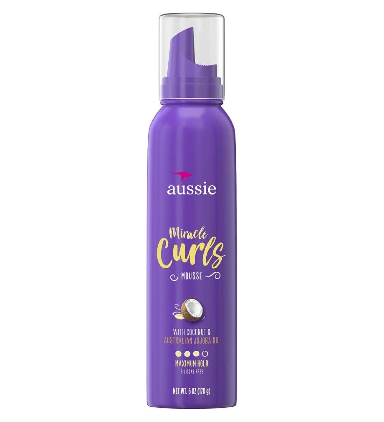 Aussie Miracle Curls Mousse 6 Ounce (Maximum Hold) (2 Pack)