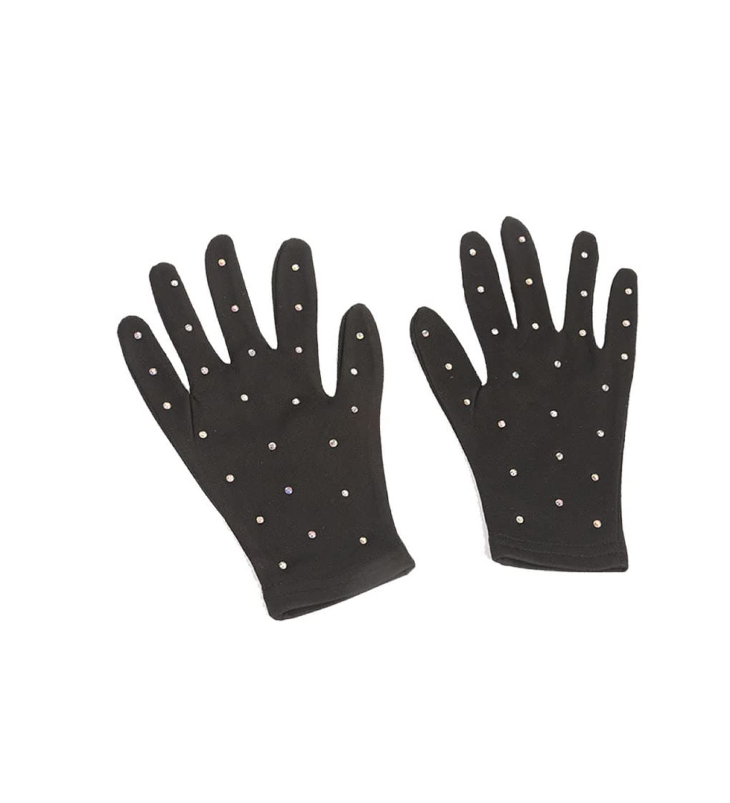 Guangcailun Fashion Figure Skating Gloves - Breathable UV Protection & Crystal Design for Cycling & Outdoor Performance - Buy Online on GoSupps.com