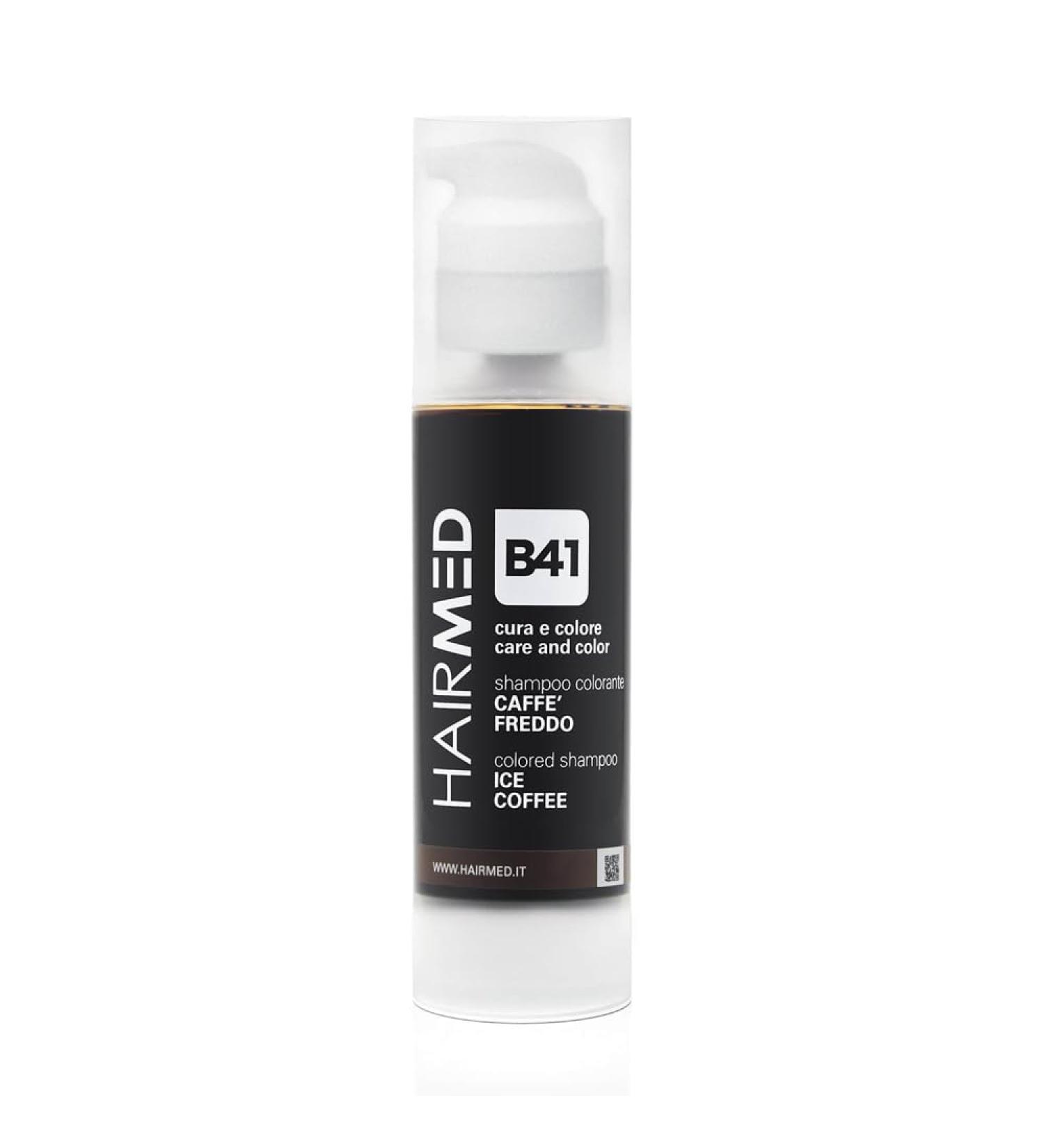 HAIRMED HAIRMED - Ravviva Color Shampoo - Ammonia-Free - Brown Hair - Cool Coffee Effect B41-150 ml