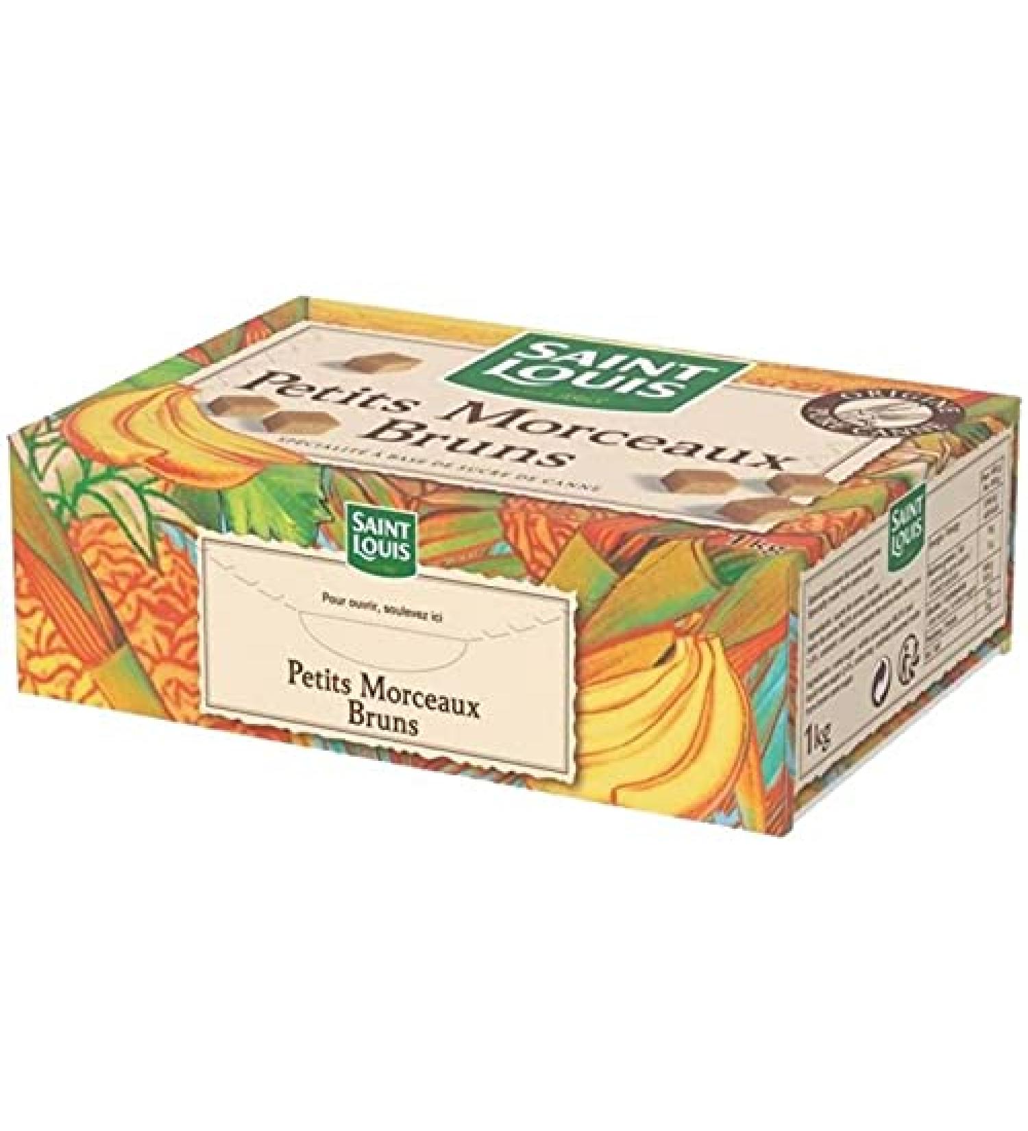 Saint Louis Sugar Small Pieces Brown 1 kg (Pack of 3)