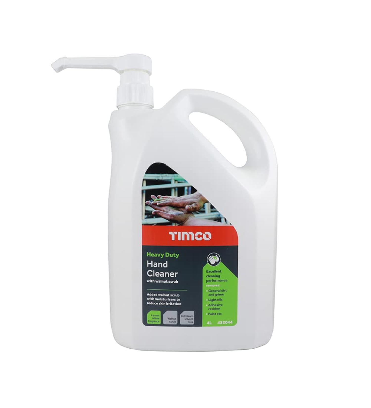 TIMCO 432055 Heavy Duty Hand Cleaner with Pump-4L Cleaning Tools & Sets Green