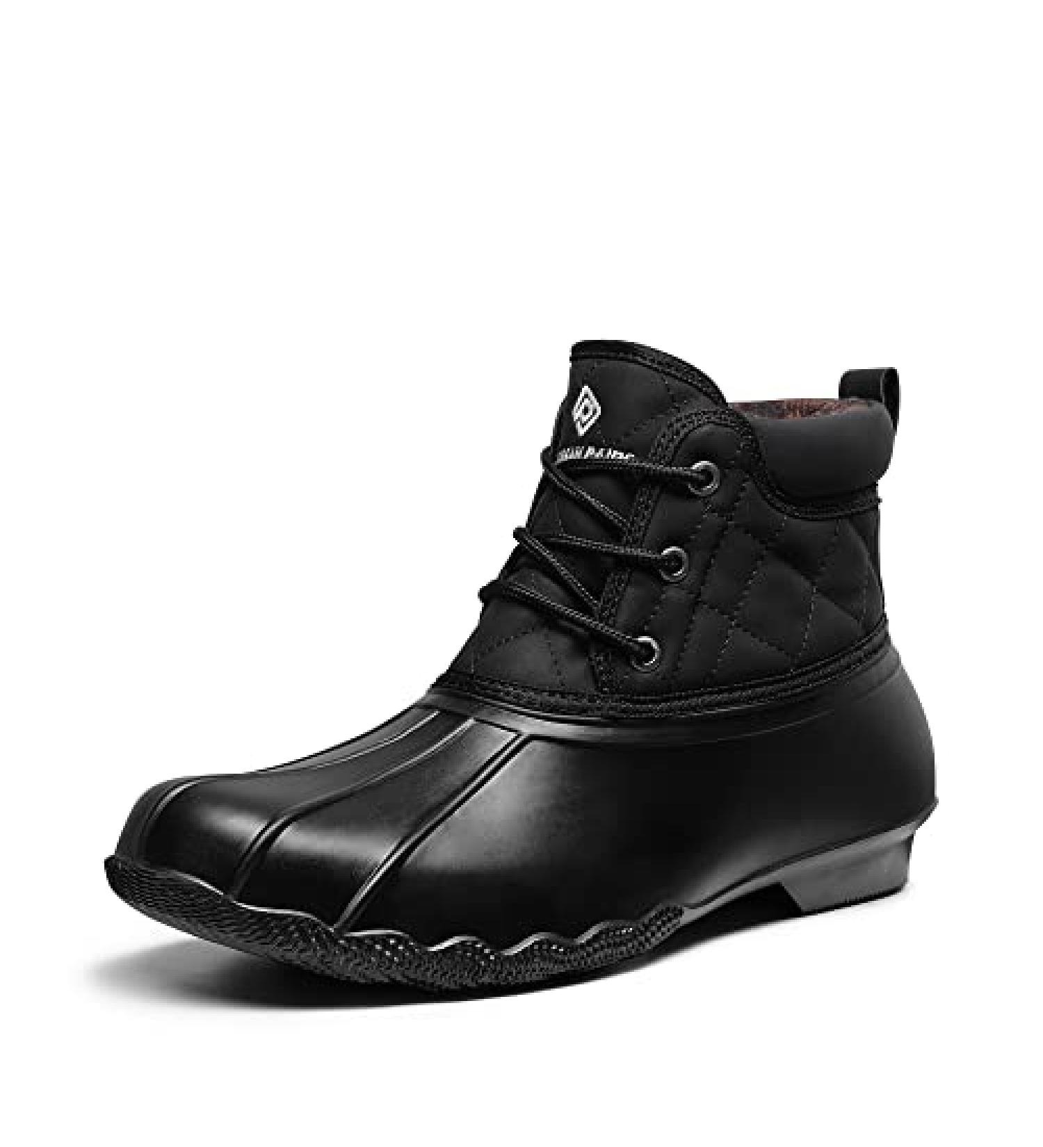DREAM PAIRS Women's Waterproof Duck Rain Snow Boots - Lace Up Winter Boots (Size 10, Black) - Buy Online on GoSupps.com