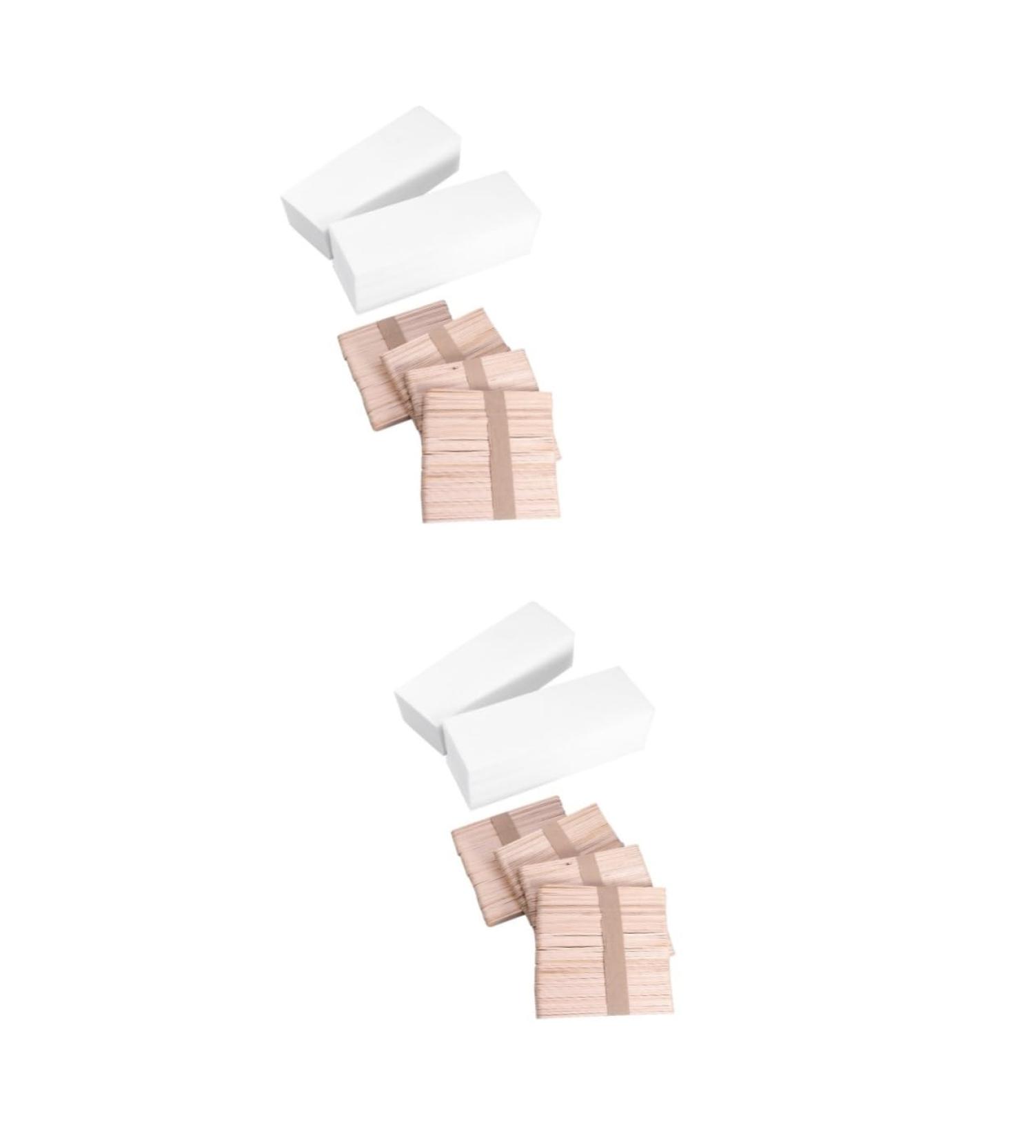 Magiclulu 800 Wooden Wax Depilatory Strips - Strong Cotton Hair Removal Paper & Body Wax Rod - Buy Online on GoSupps.com